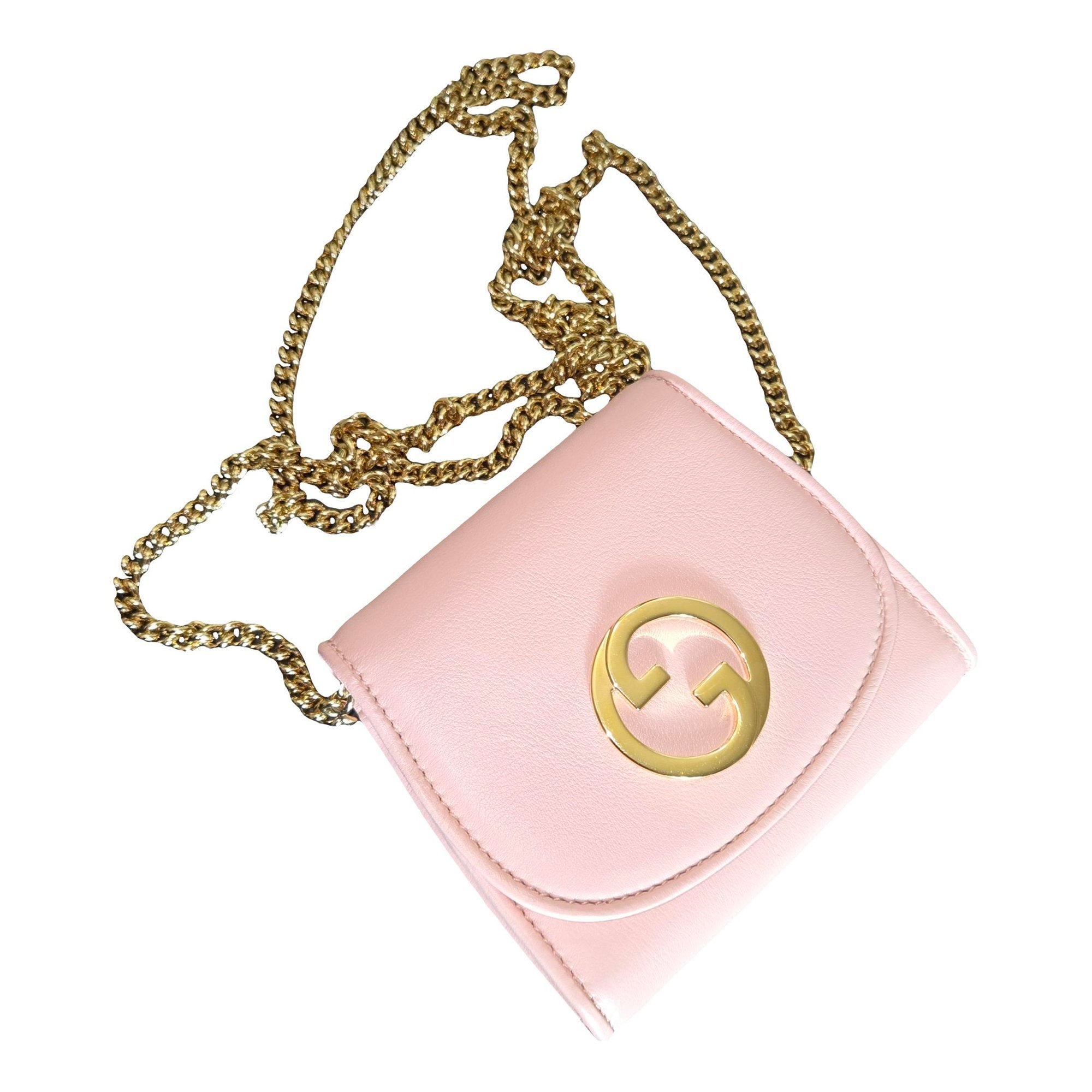 Blondie leather clutch bag