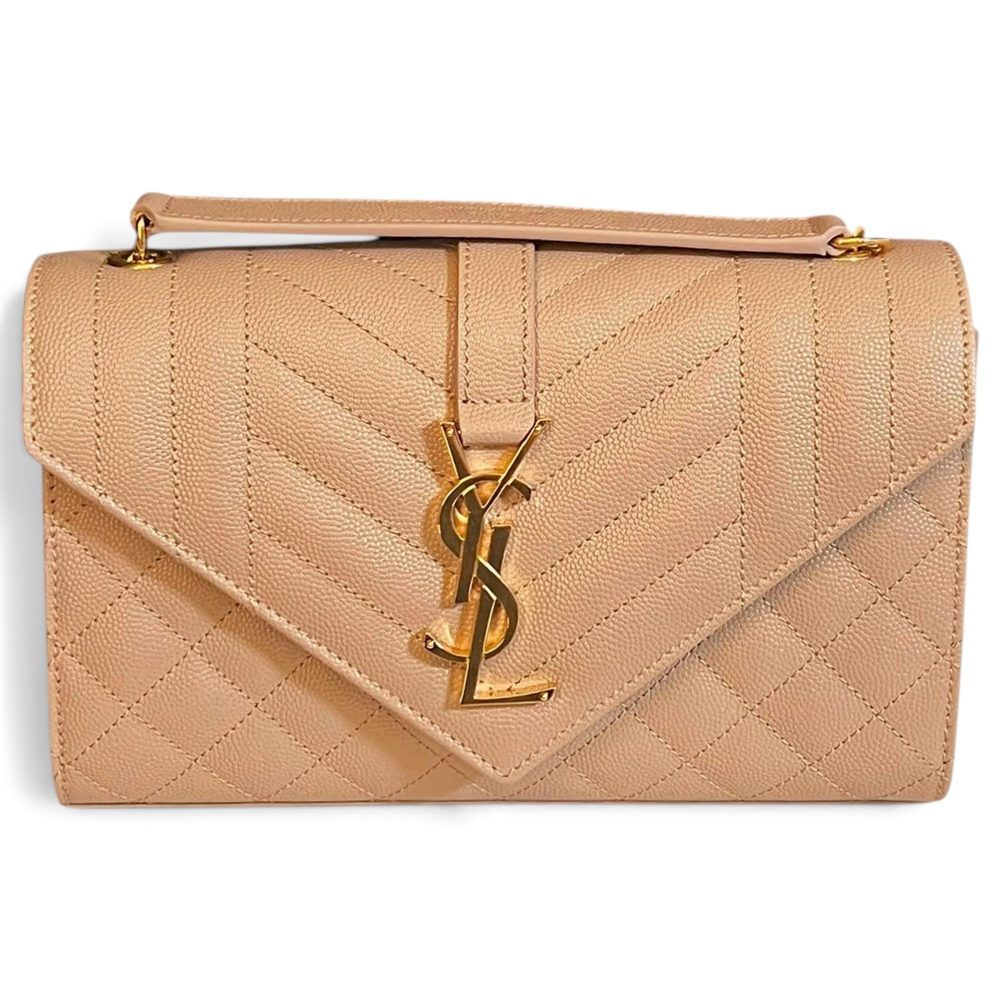 Envelope leather handbag