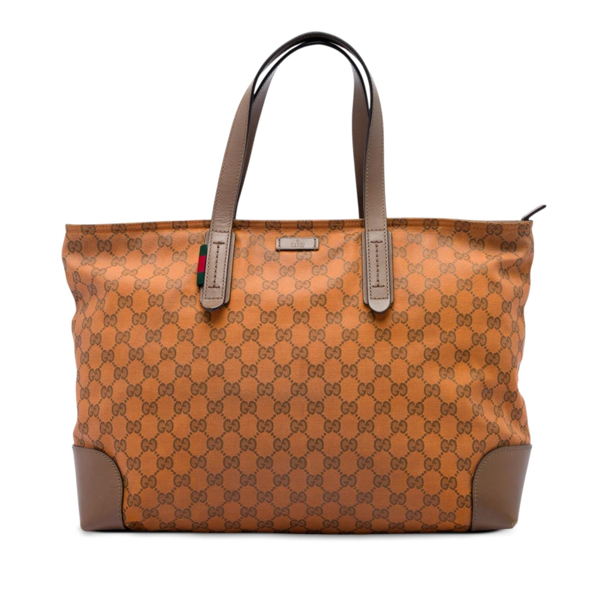 Gucci B leather tote