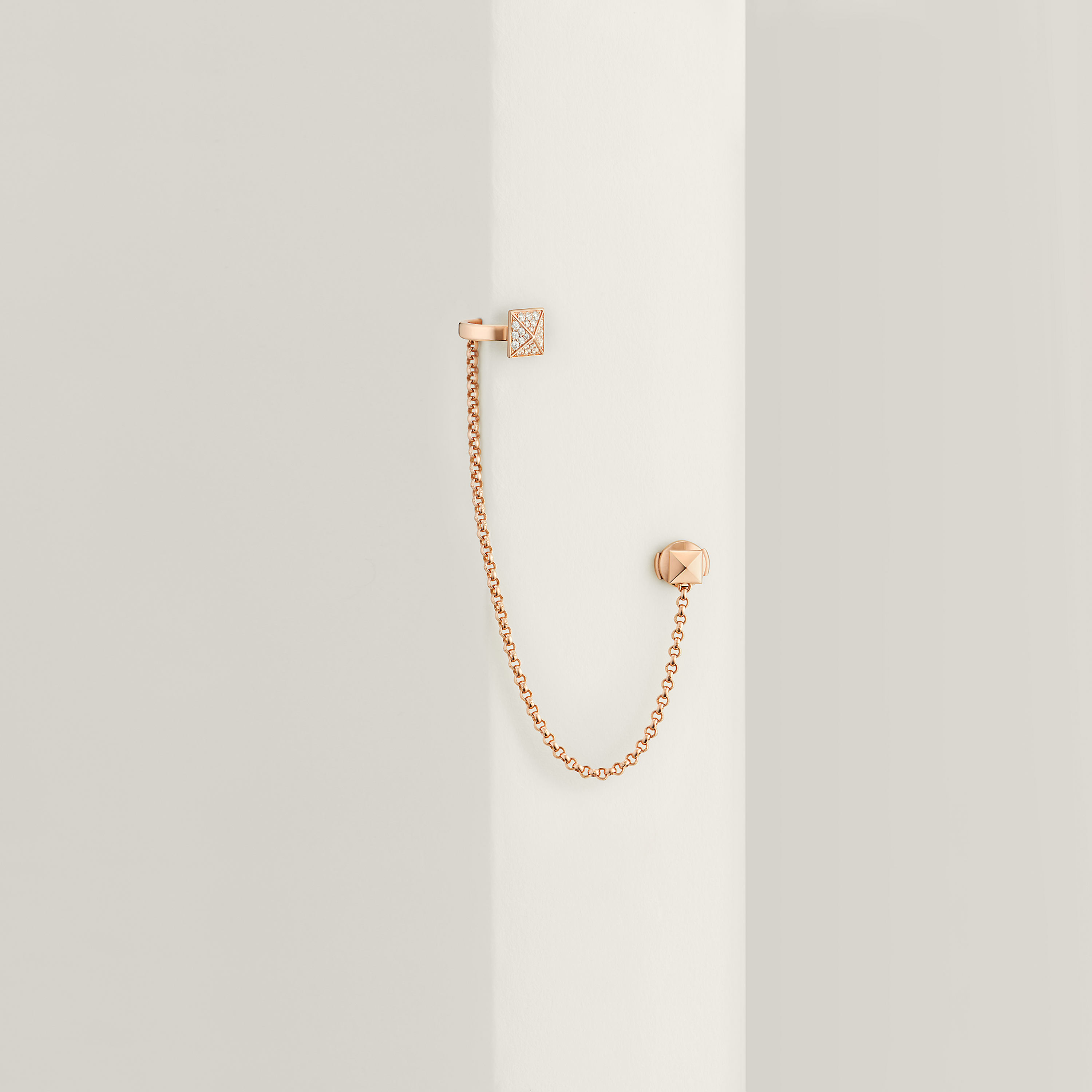 Hermès Clou d'H right single ear climber earring