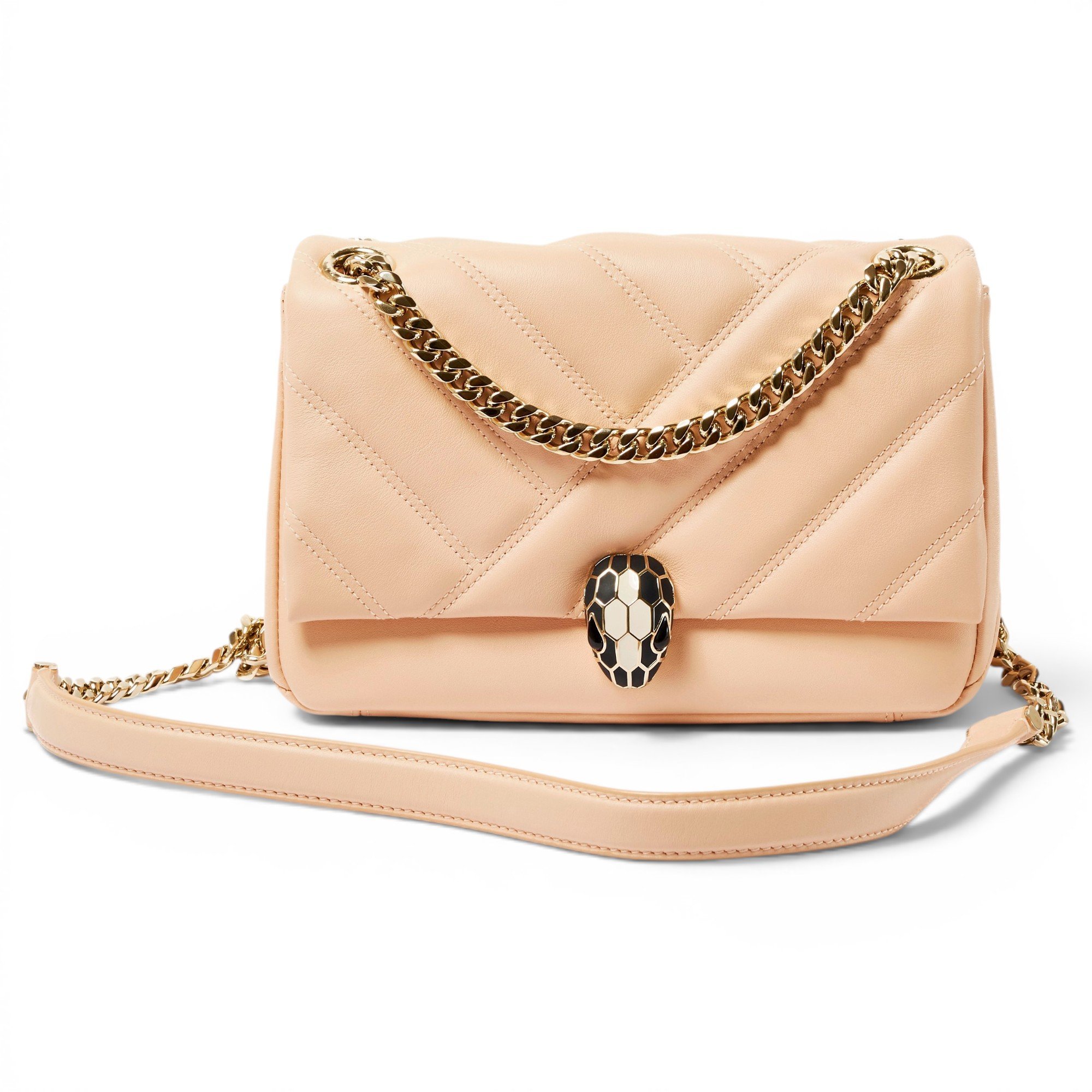 Serpenti leather handbag