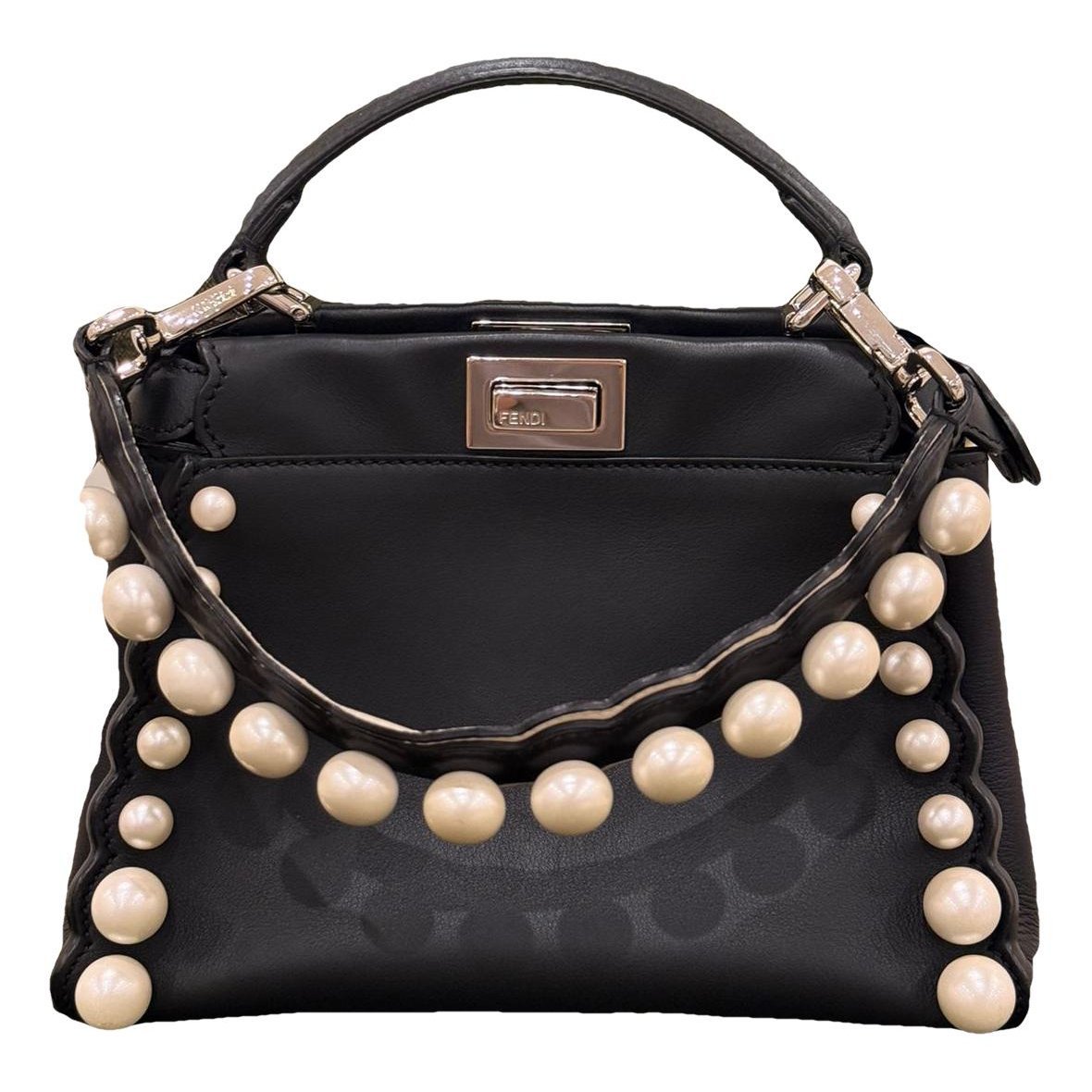 Peekaboo leather handbag