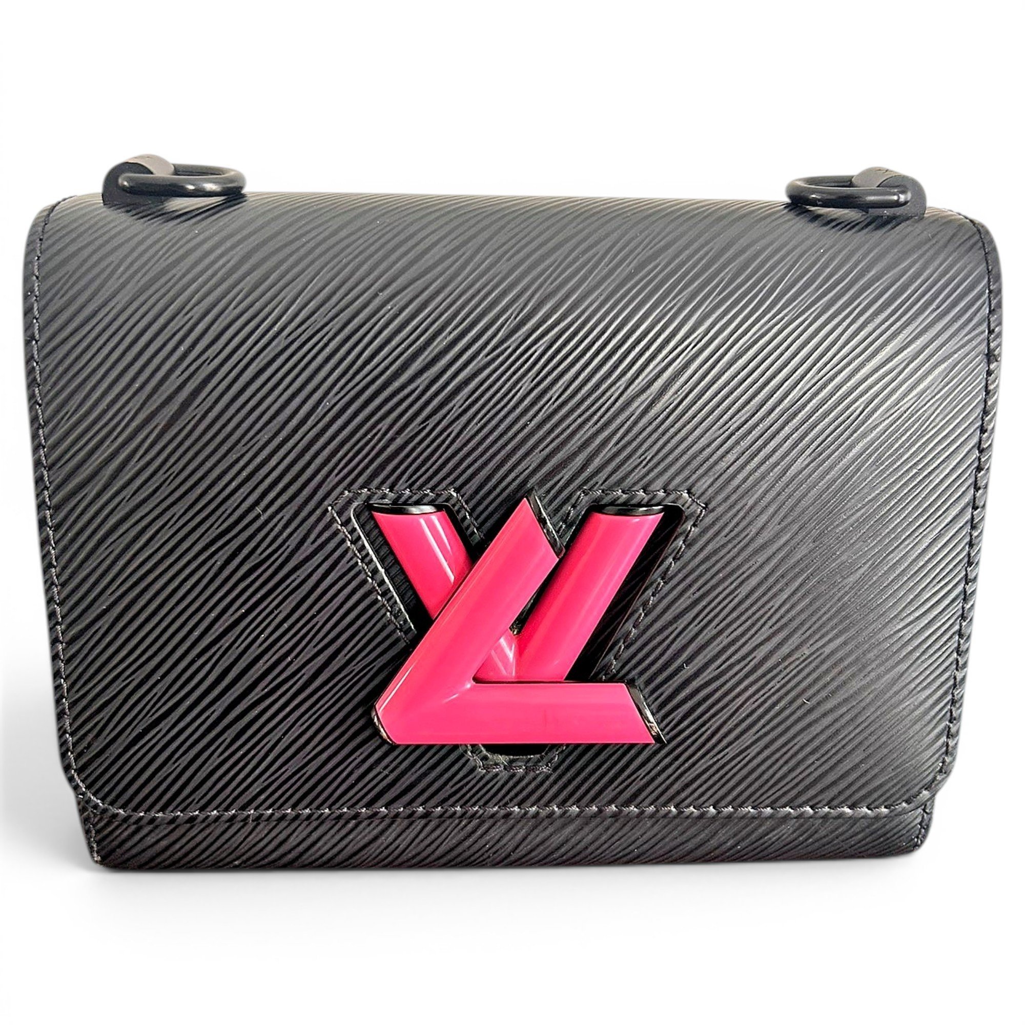 Twist leather handbag