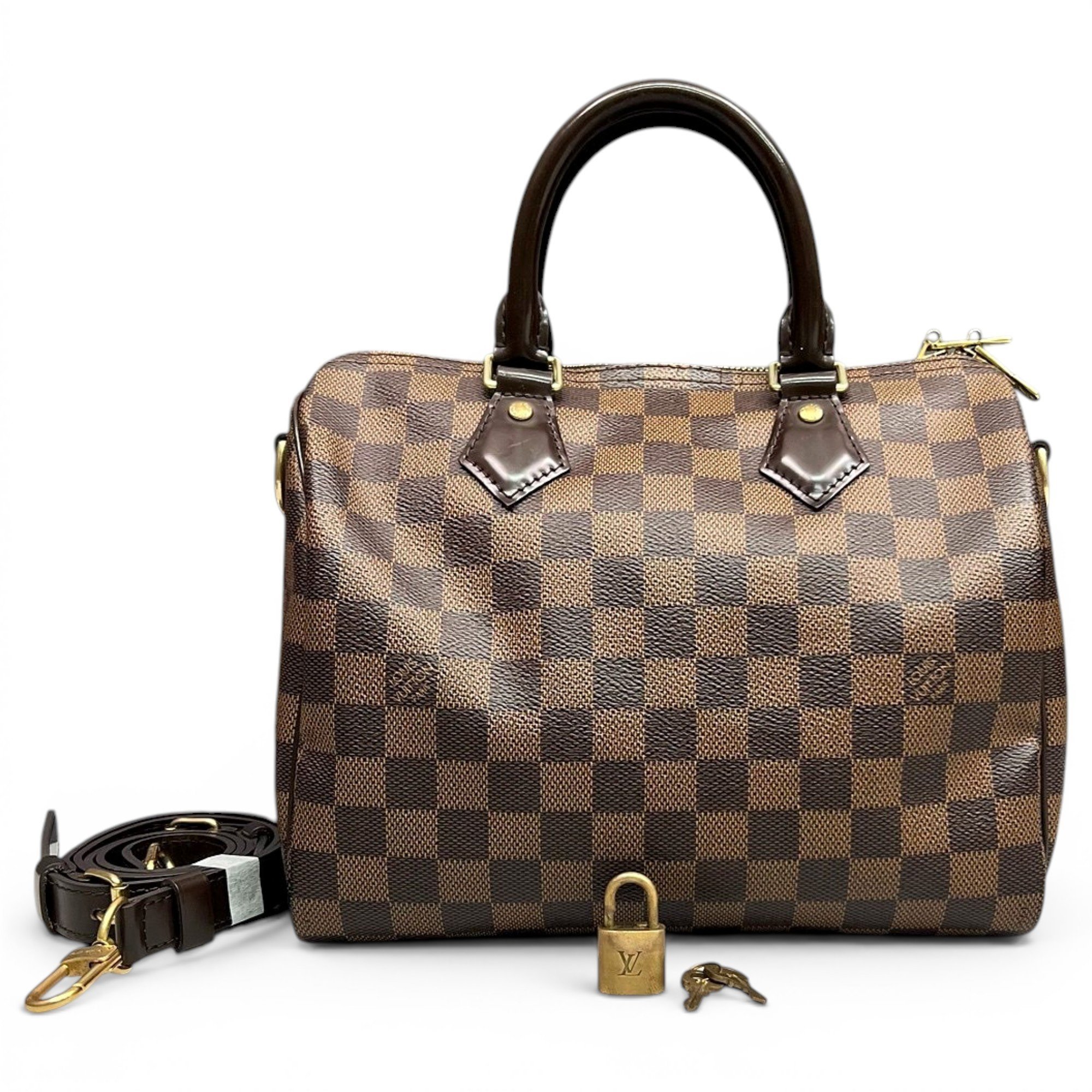 Speedy leather handbag