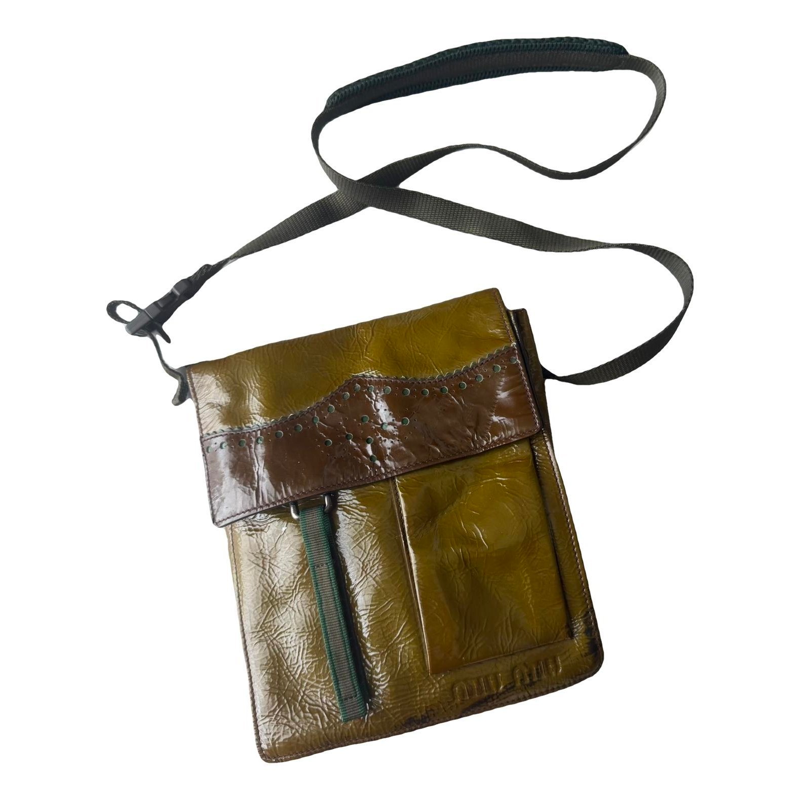 Patent leather crossbody bag