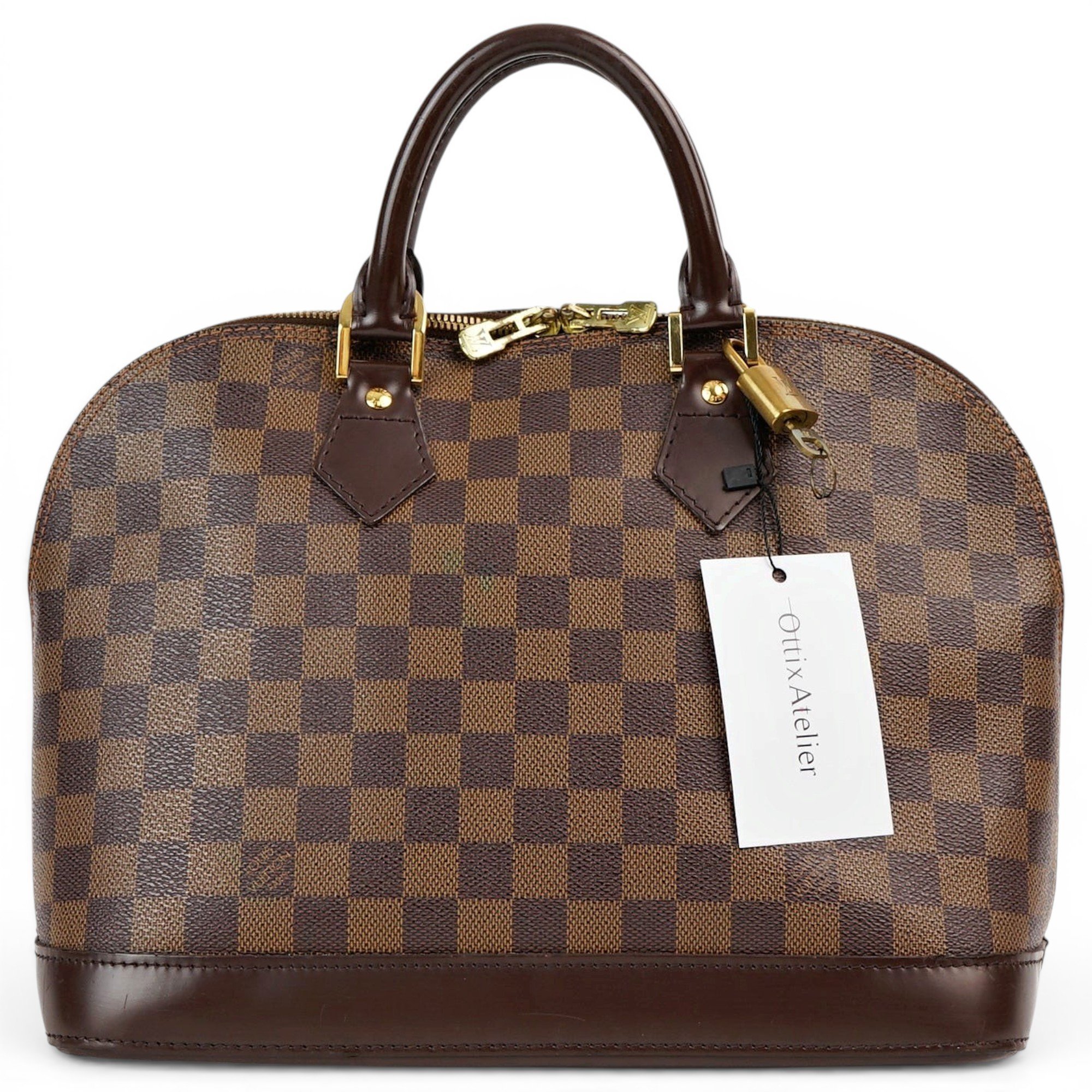 Louis Vuitton Alma leather handbag
