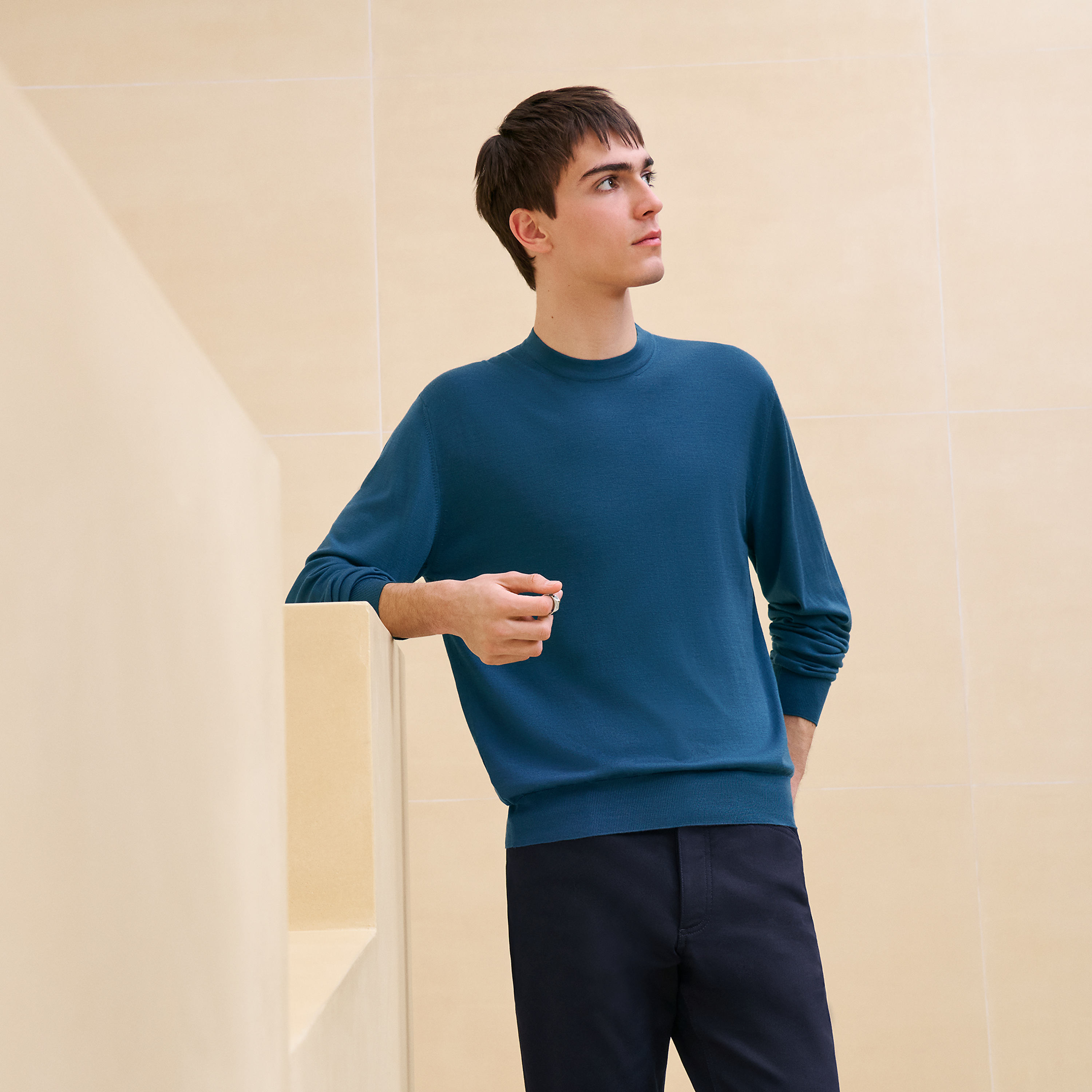 "Detail H" crewneck sweater