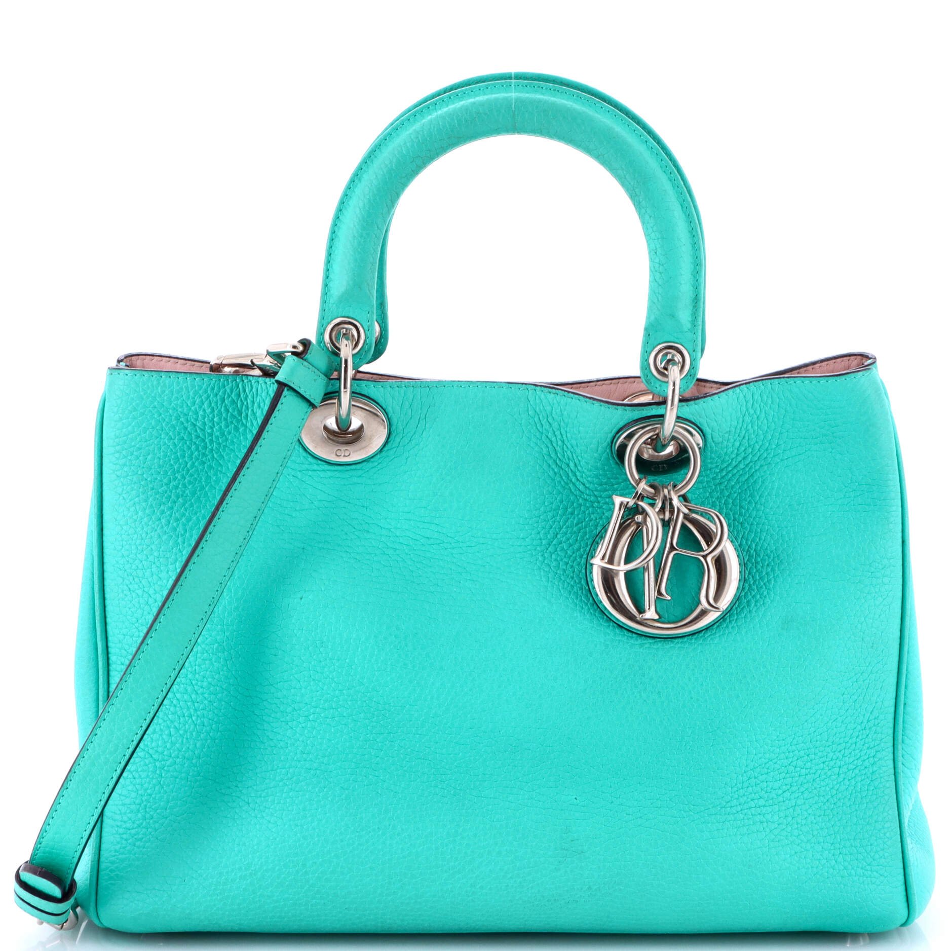 Dior Diorissimo Tote Pebbled Leather Medium