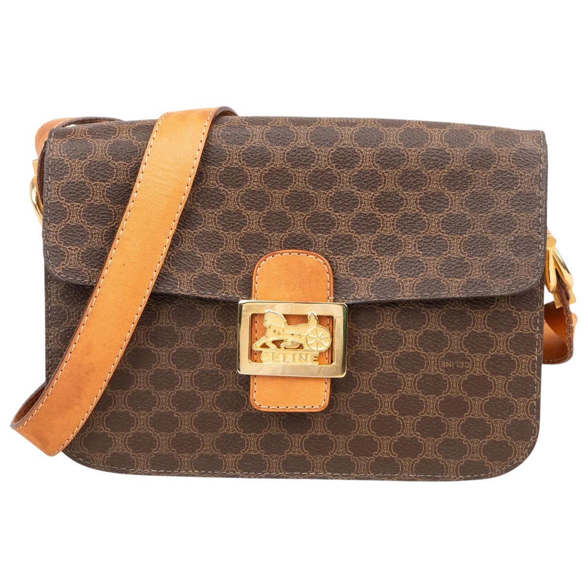 Triomphe leather crossbody bag