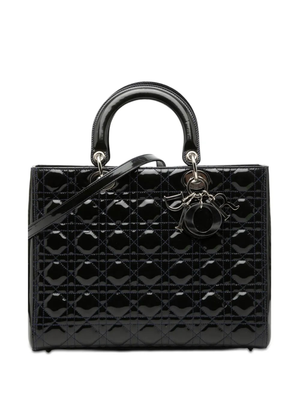 2010 Large Patent Cannage Lady Dior satchel