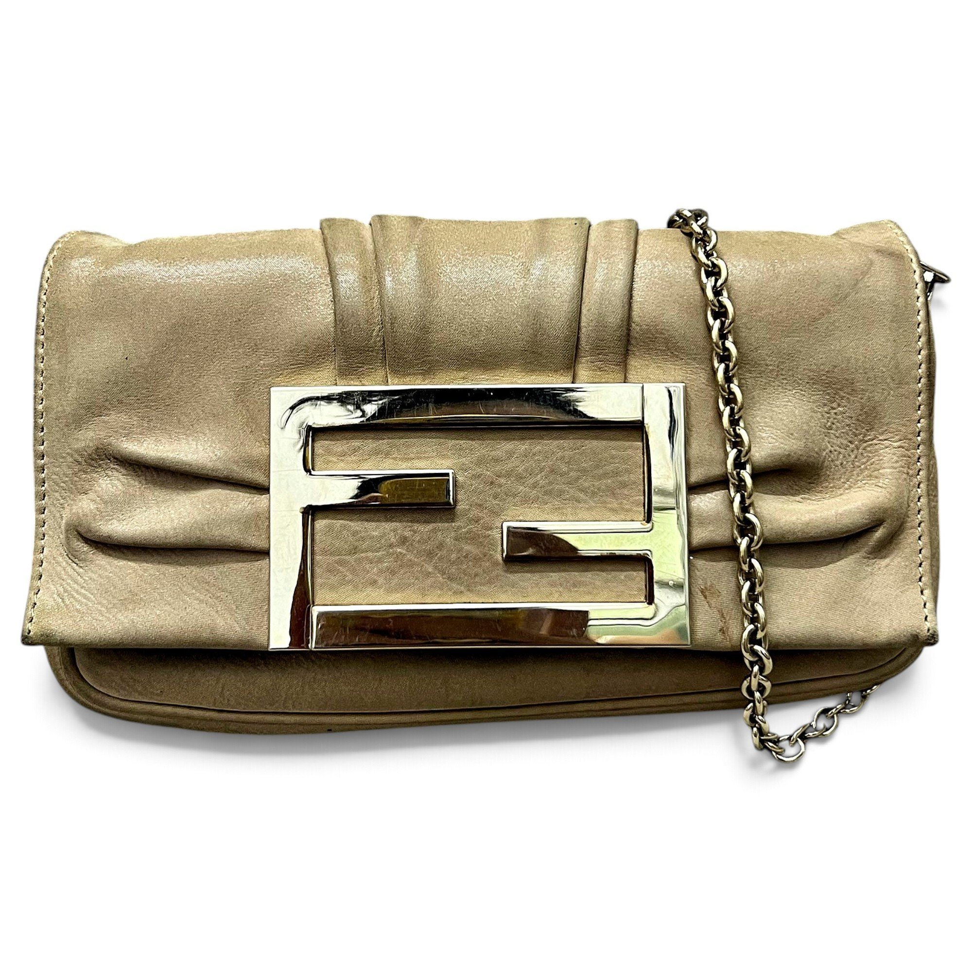 Croissant Vintage cloth handbag