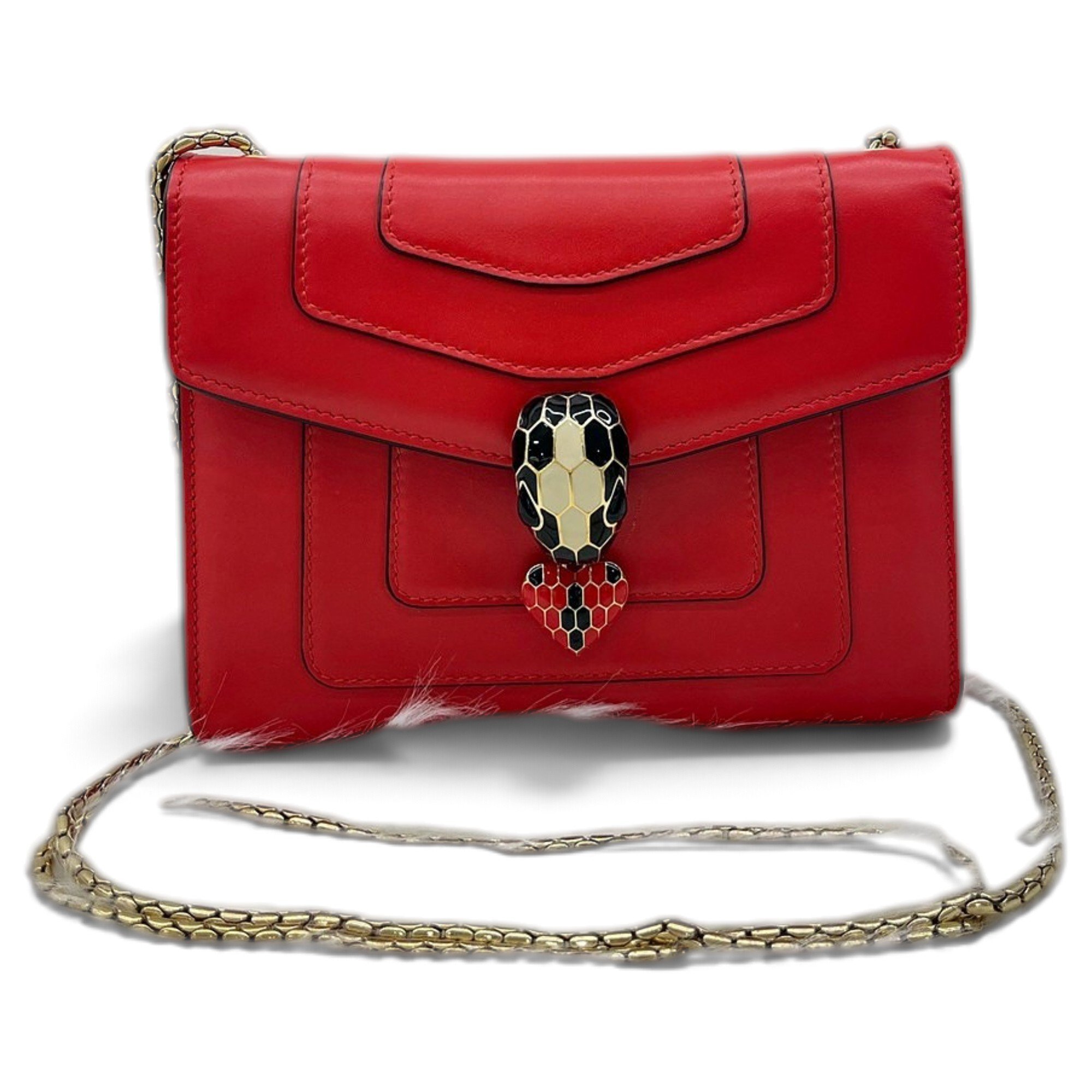 Serpenti leather crossbody bag