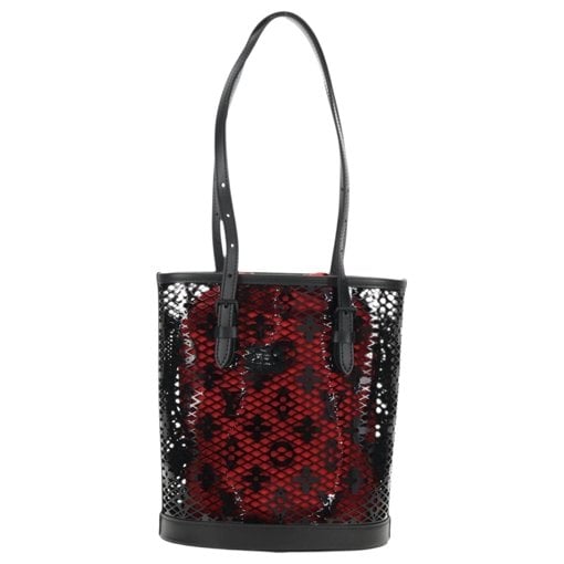 Bucket leather handbag