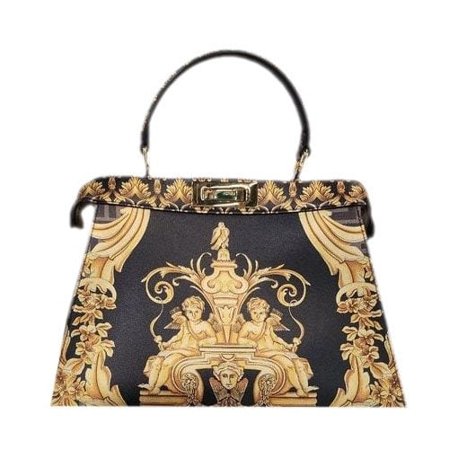 Leather clutch bag
