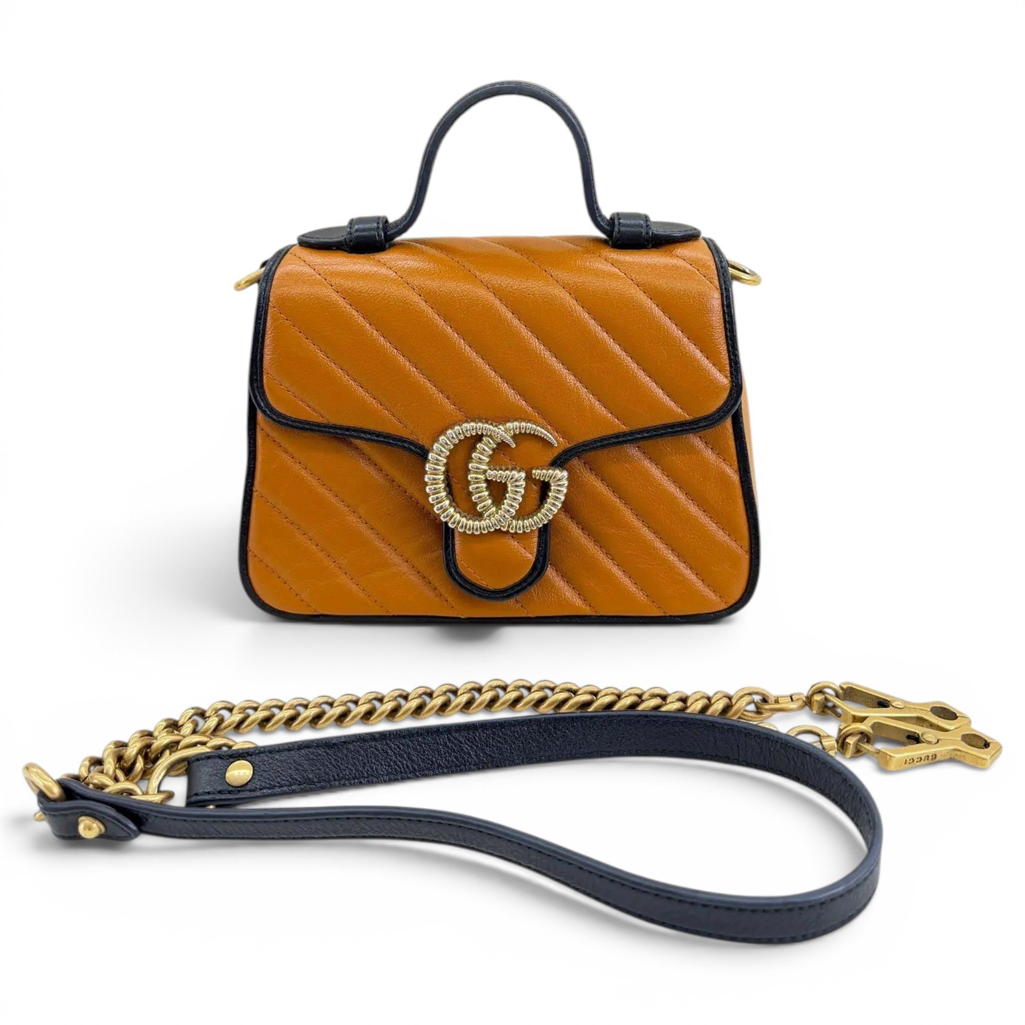GG Marmont Flap leather crossbody bag