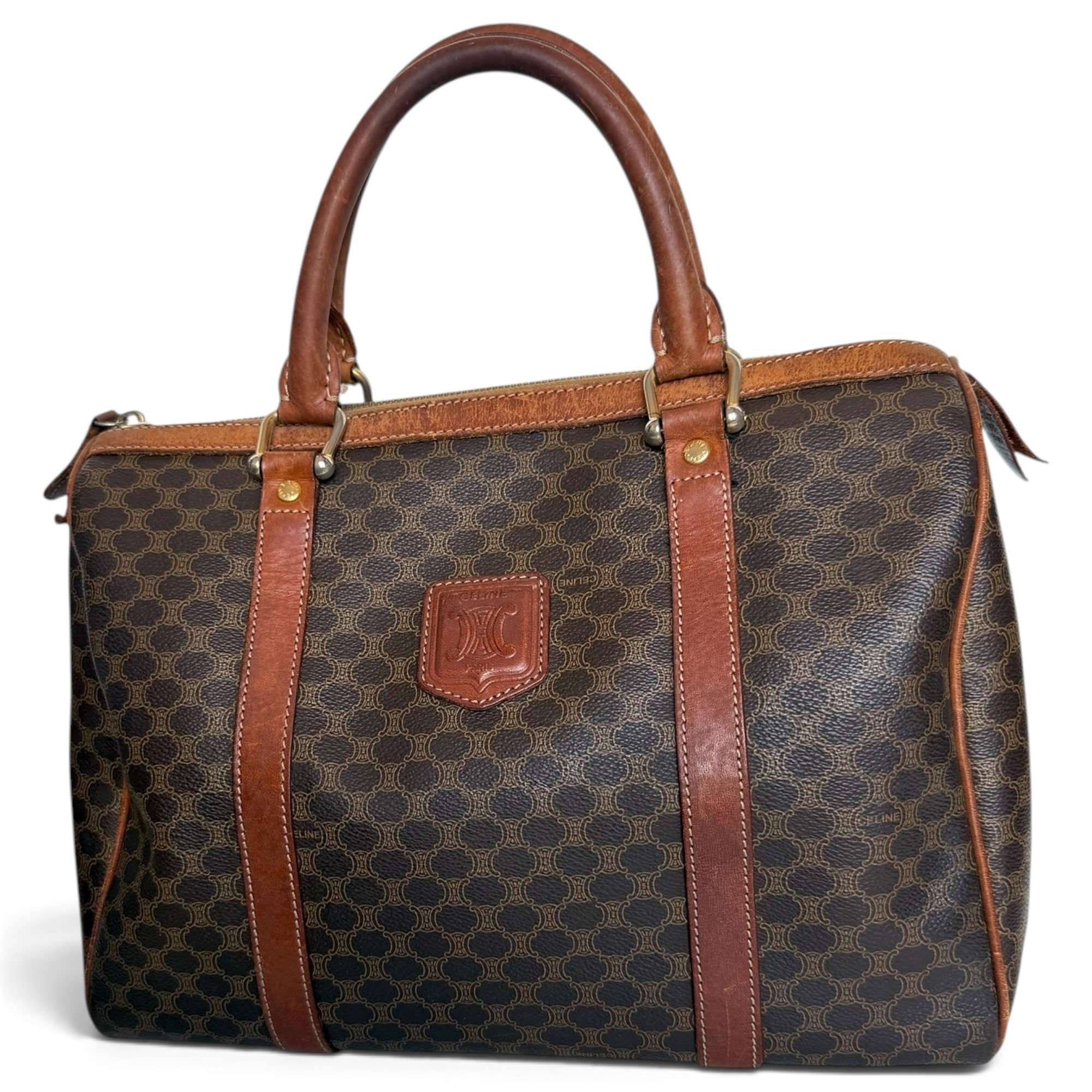 Celine Leather bowling bag