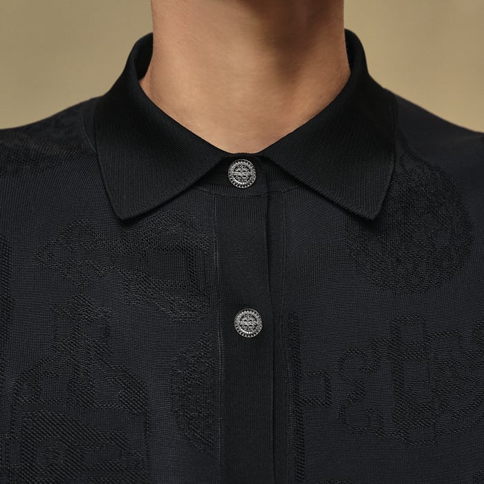 Noir "Ferronnerie" Long-sleeve Cardigan