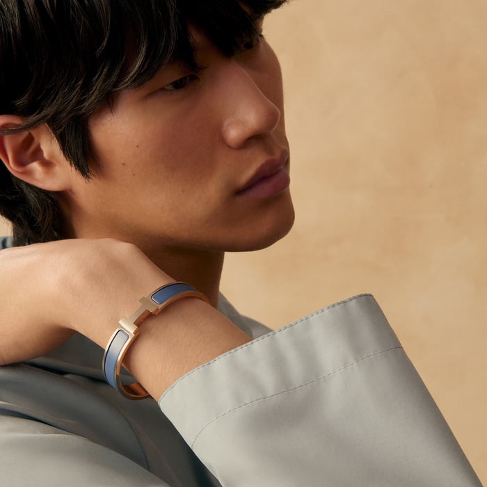 Bleu Acier Mat Clic Hh Bracelet