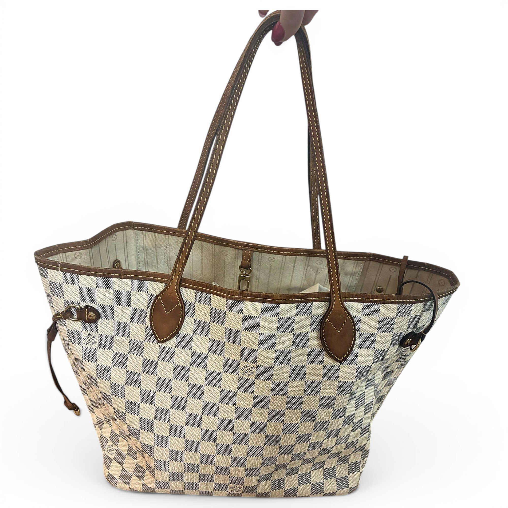 Neverfull leather tote