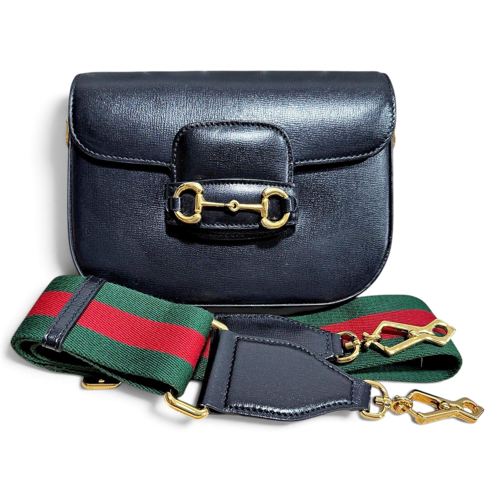 Horsebit 1955 Flap leather handbag