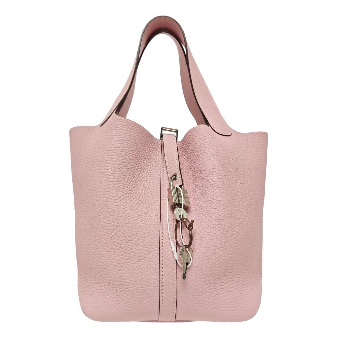 Picotin leather tote
