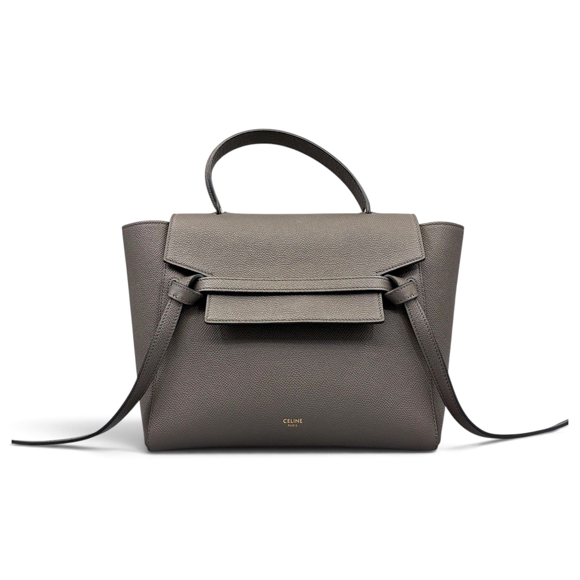 Belt leather handbag