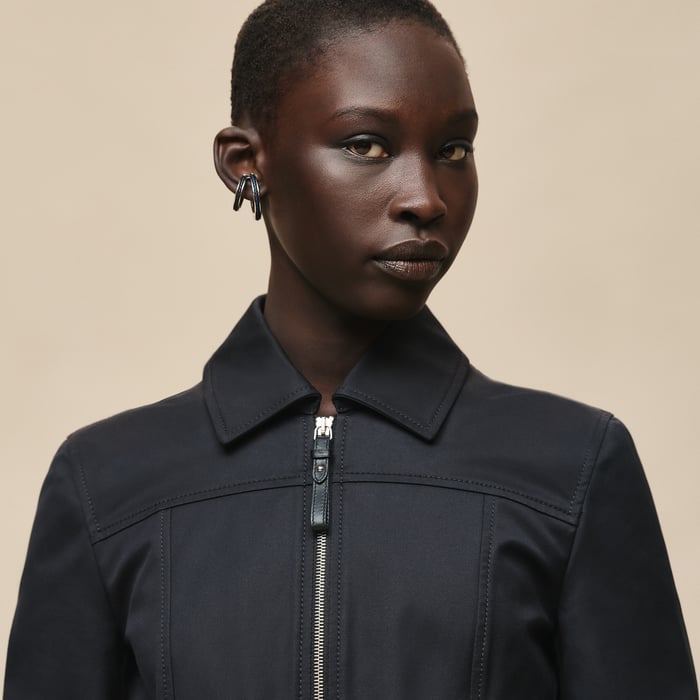 Noir Double Cotton Twill Jacket