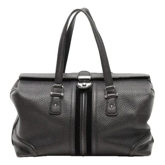 Boston leather handbag