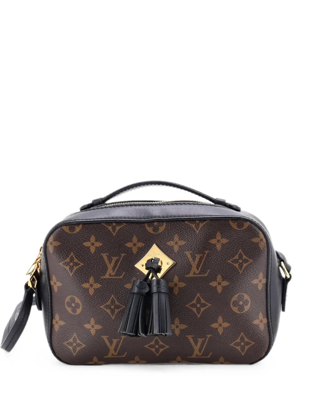 Saintonge Handbag Monogram Canvas with Leather crossbody bag