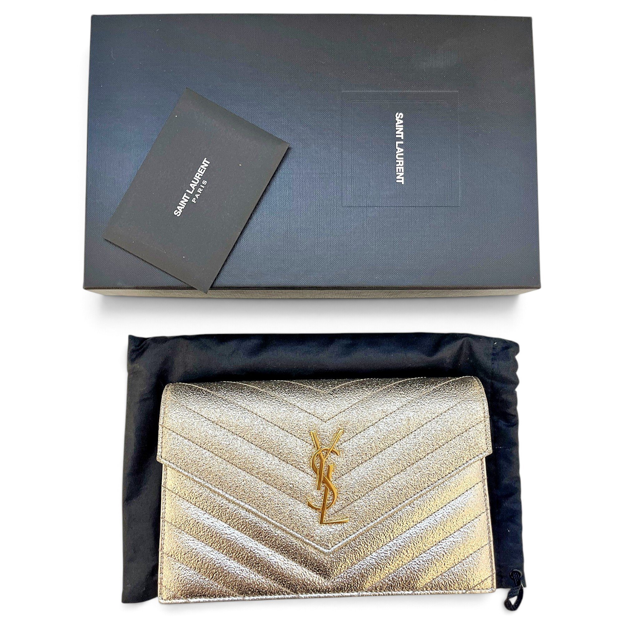 Cassandre leather clutch bag