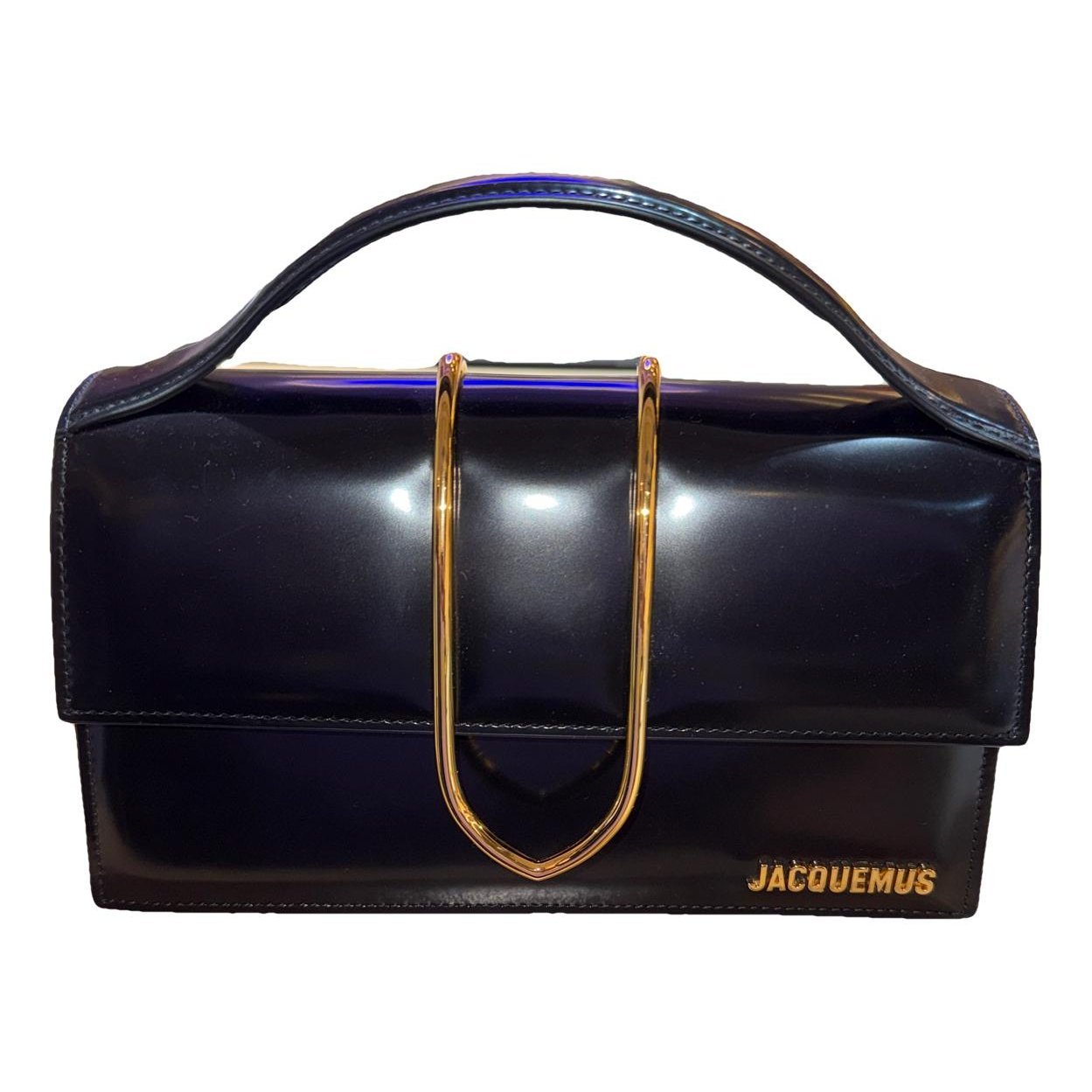 Jacquemus Le Grand Bambino patent leather handbag
