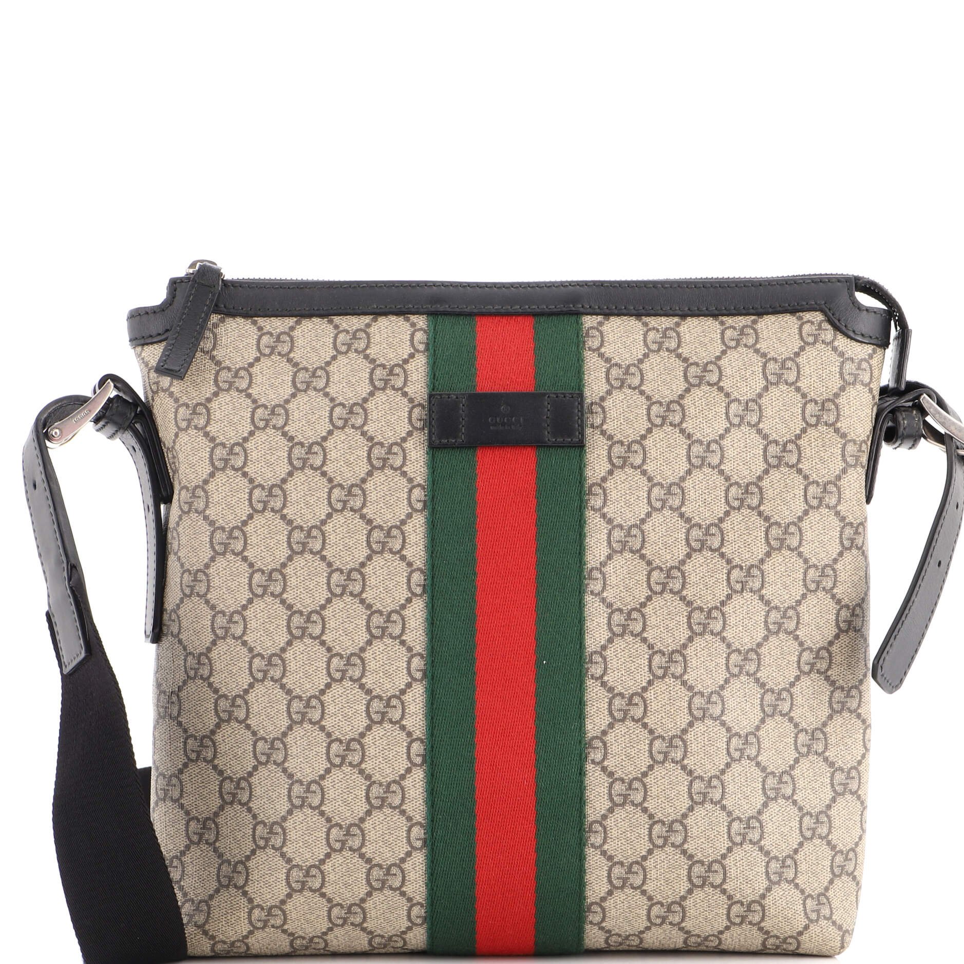 Web Messenger Bag GG Coated Canvas Medium