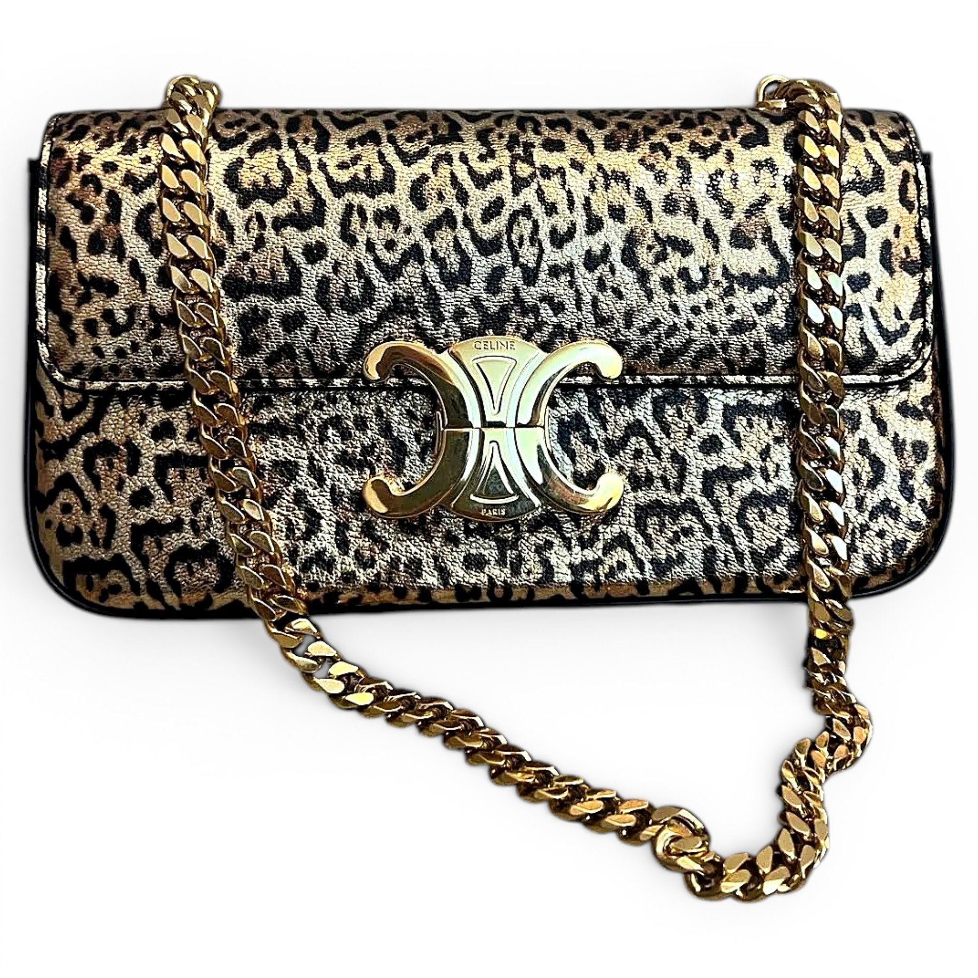 Celine Triomphe leather handbag