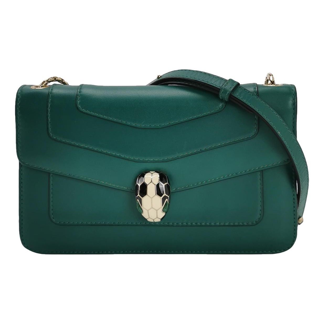 Serpenti leather handbag