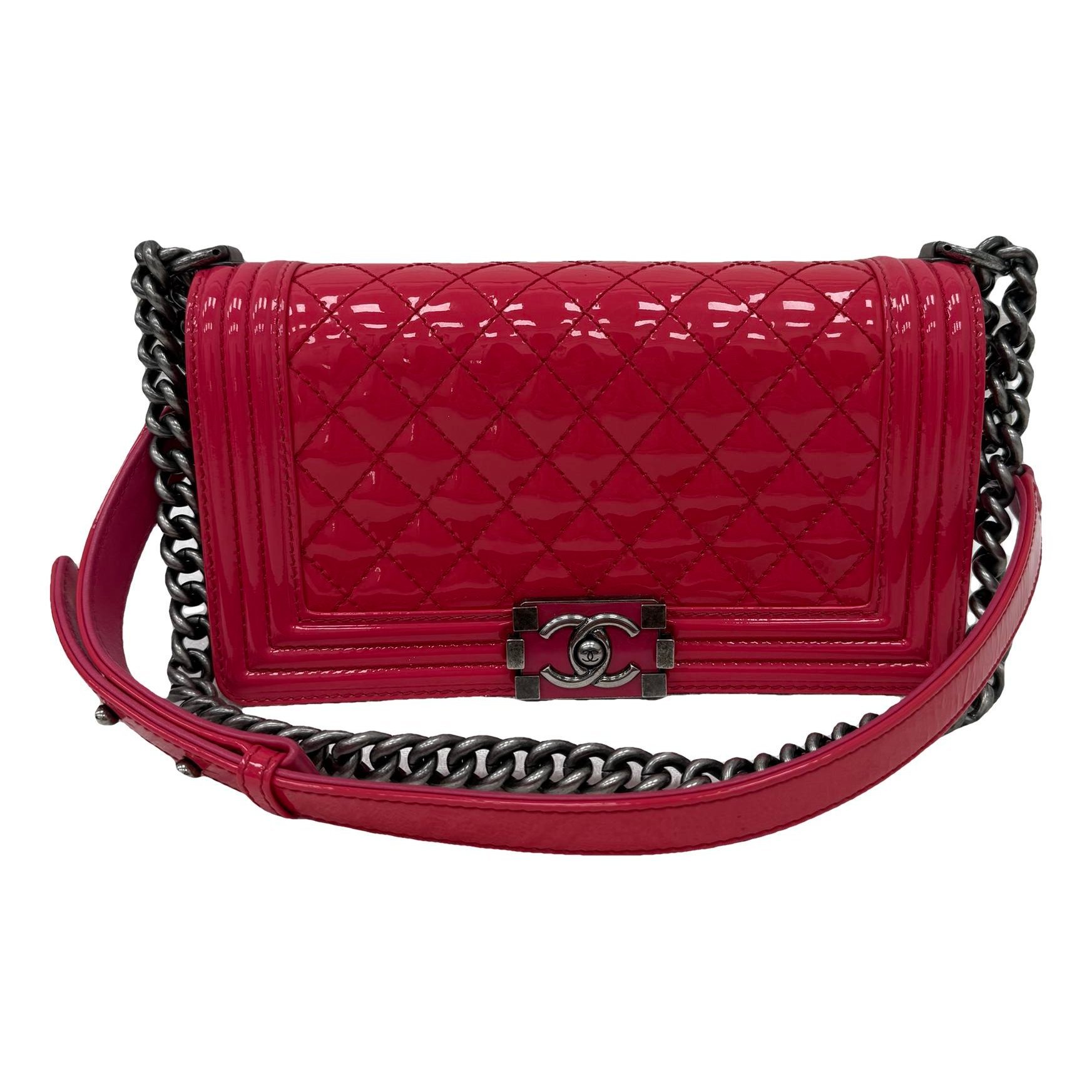 Boy patent leather handbag
