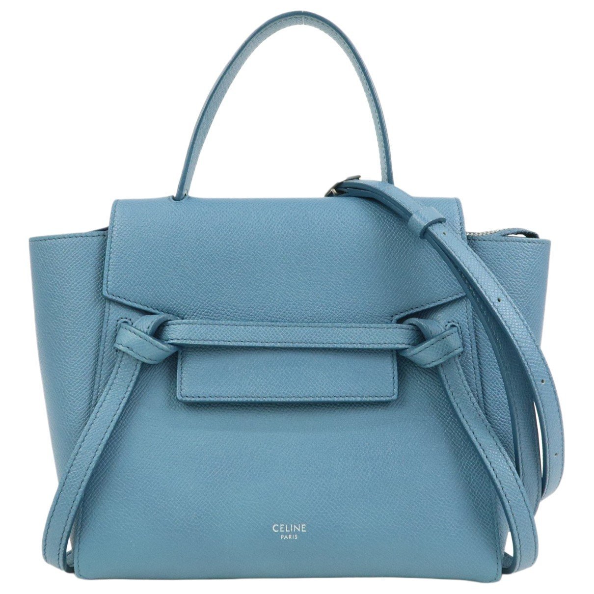 Belt leather handbag
