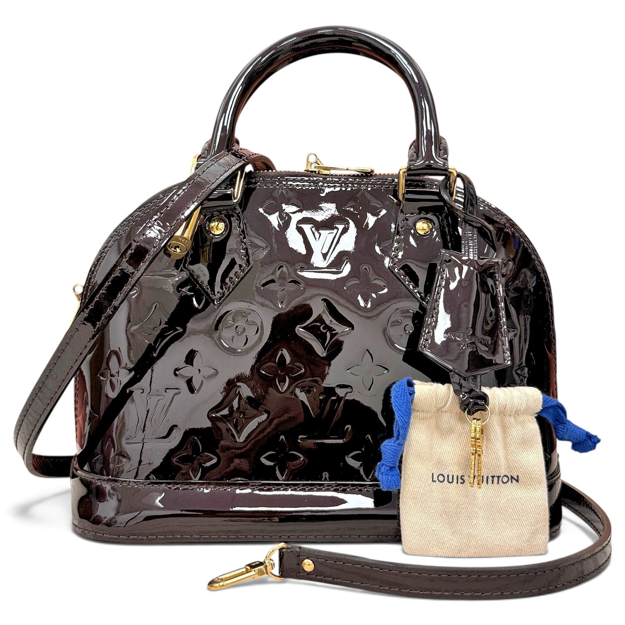 Alma BB patent leather handbag