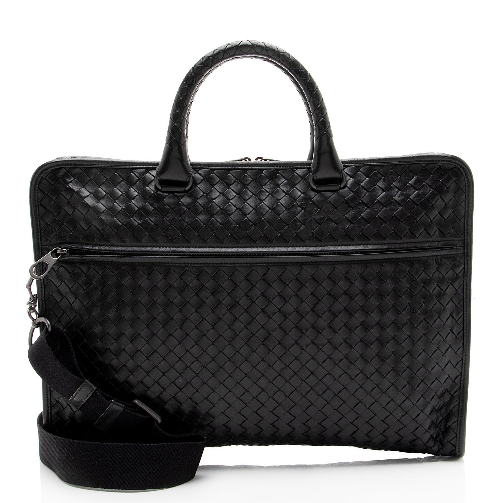 Leather travel bag