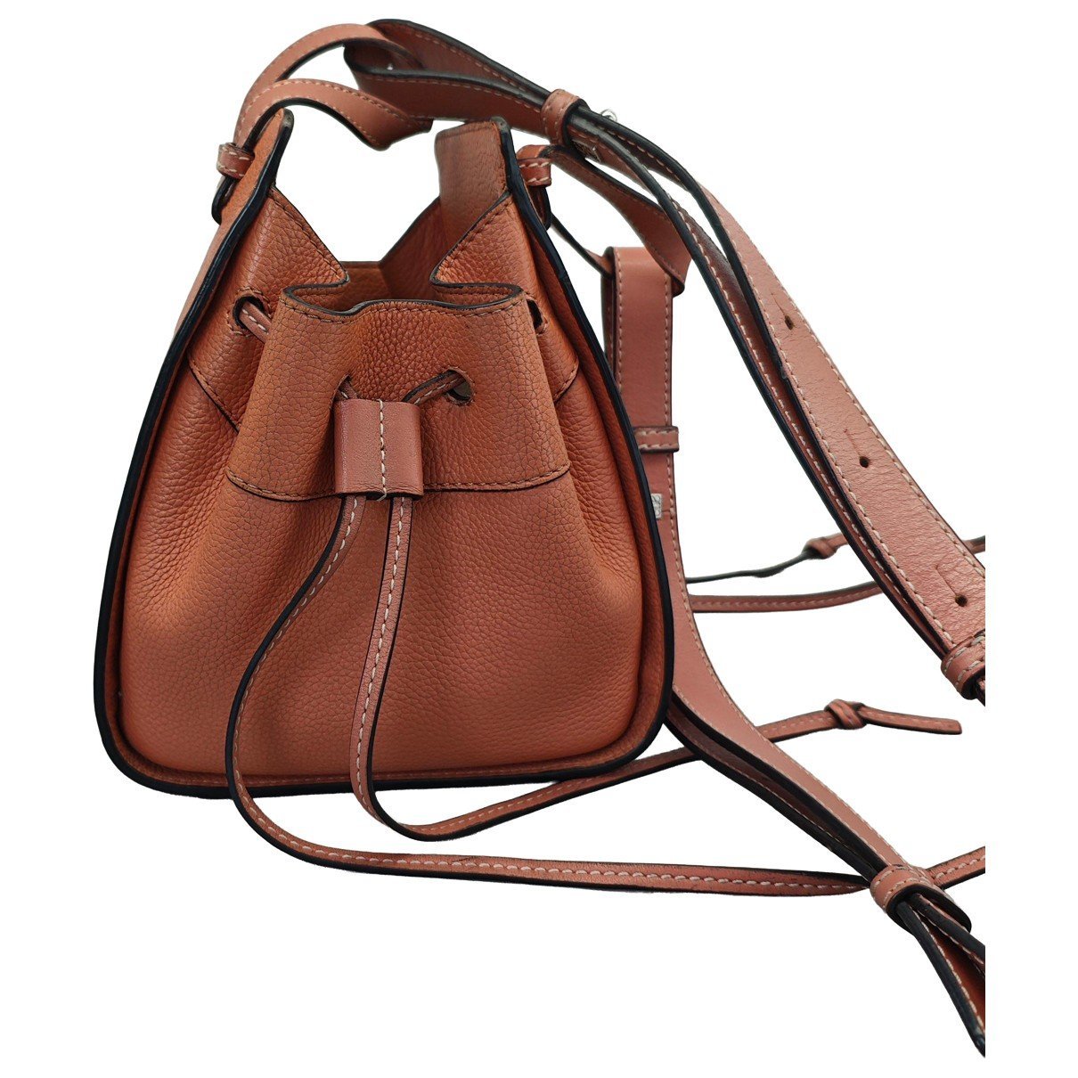 Hammock leather handbag