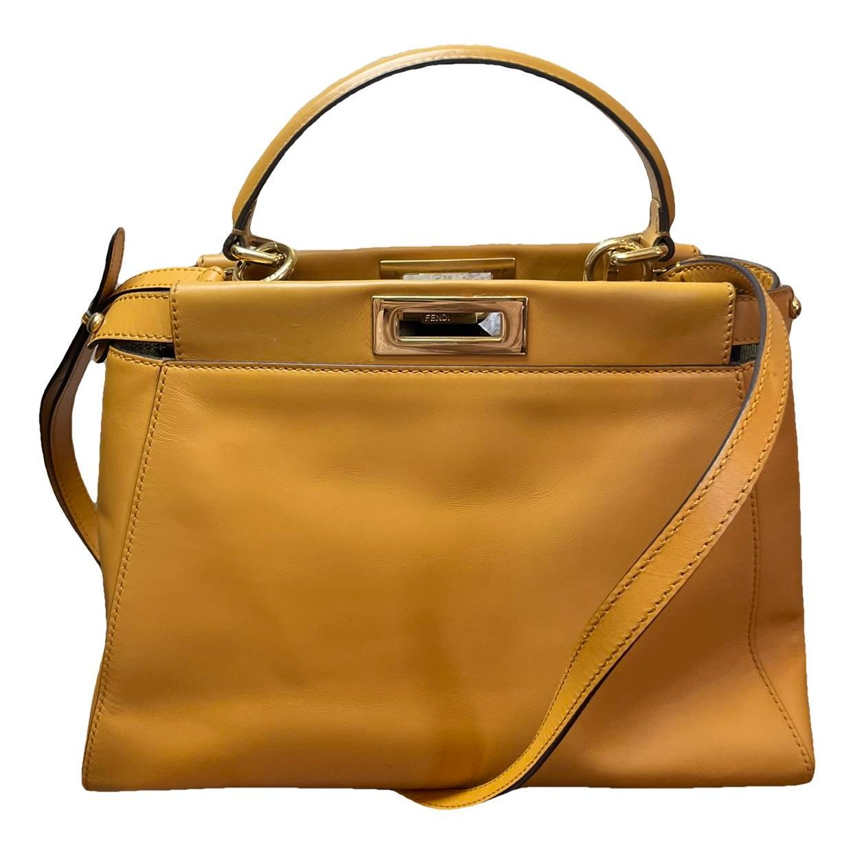 Peekaboo leather handbag