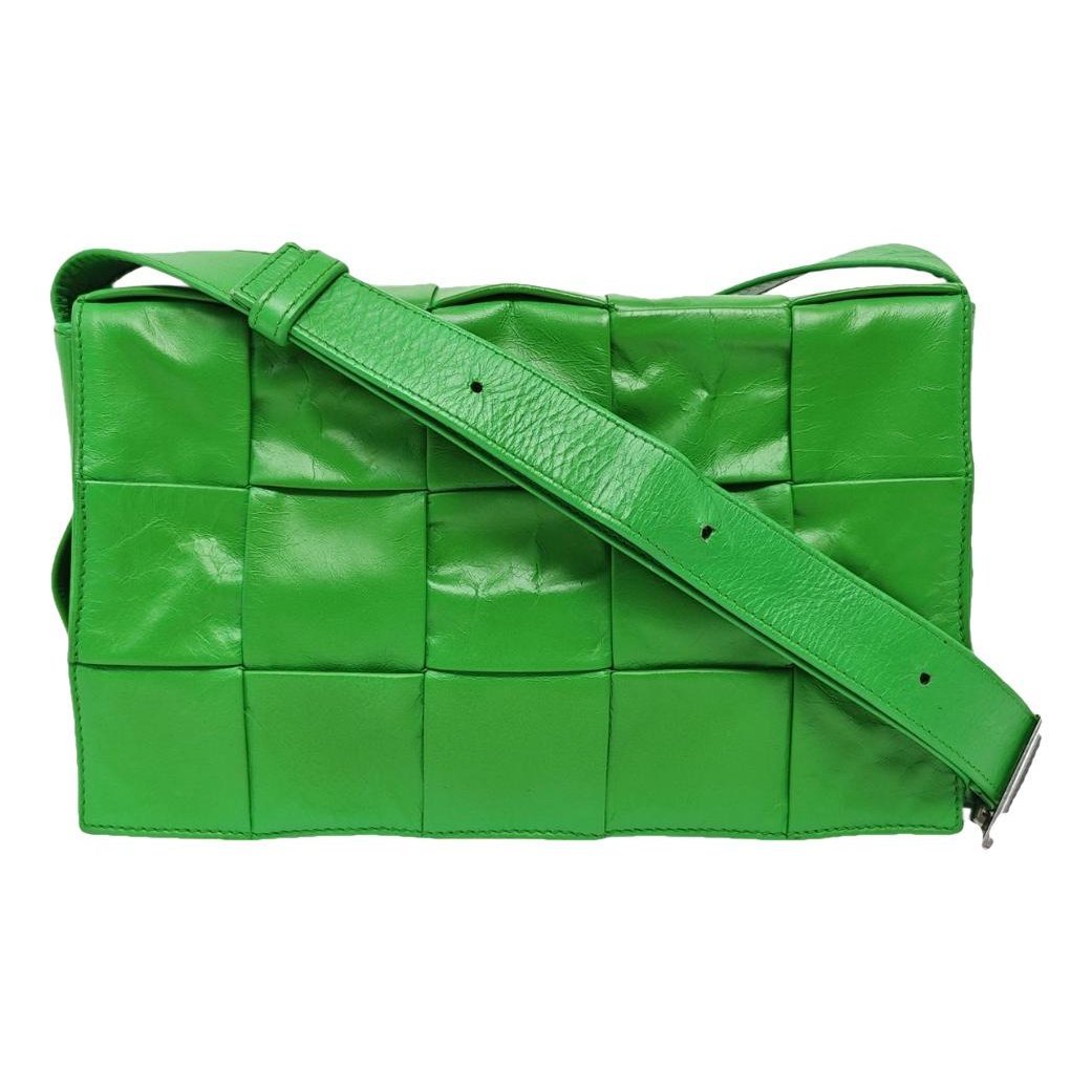 Cassette leather handbag