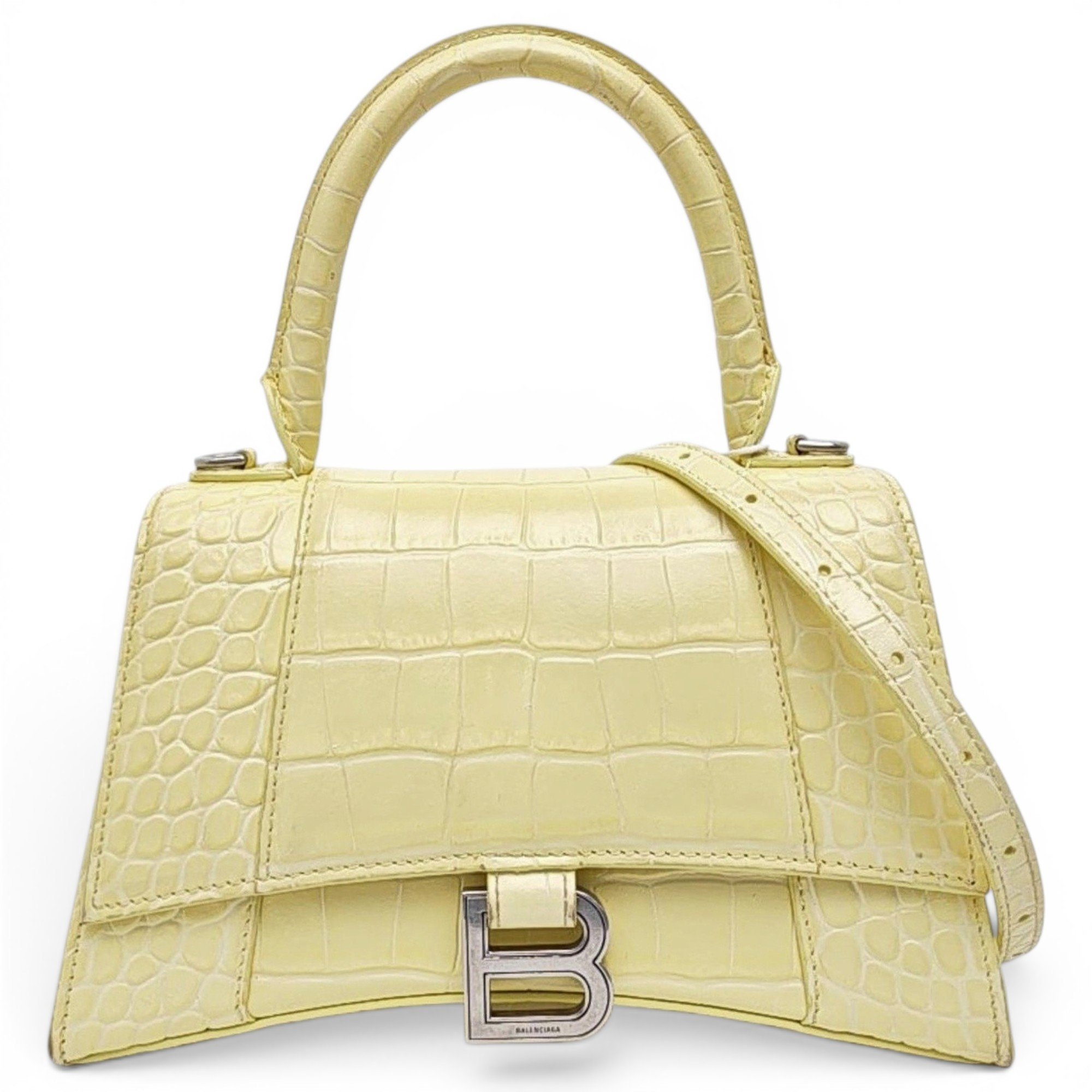 Balenciaga Hourglass leather handbag