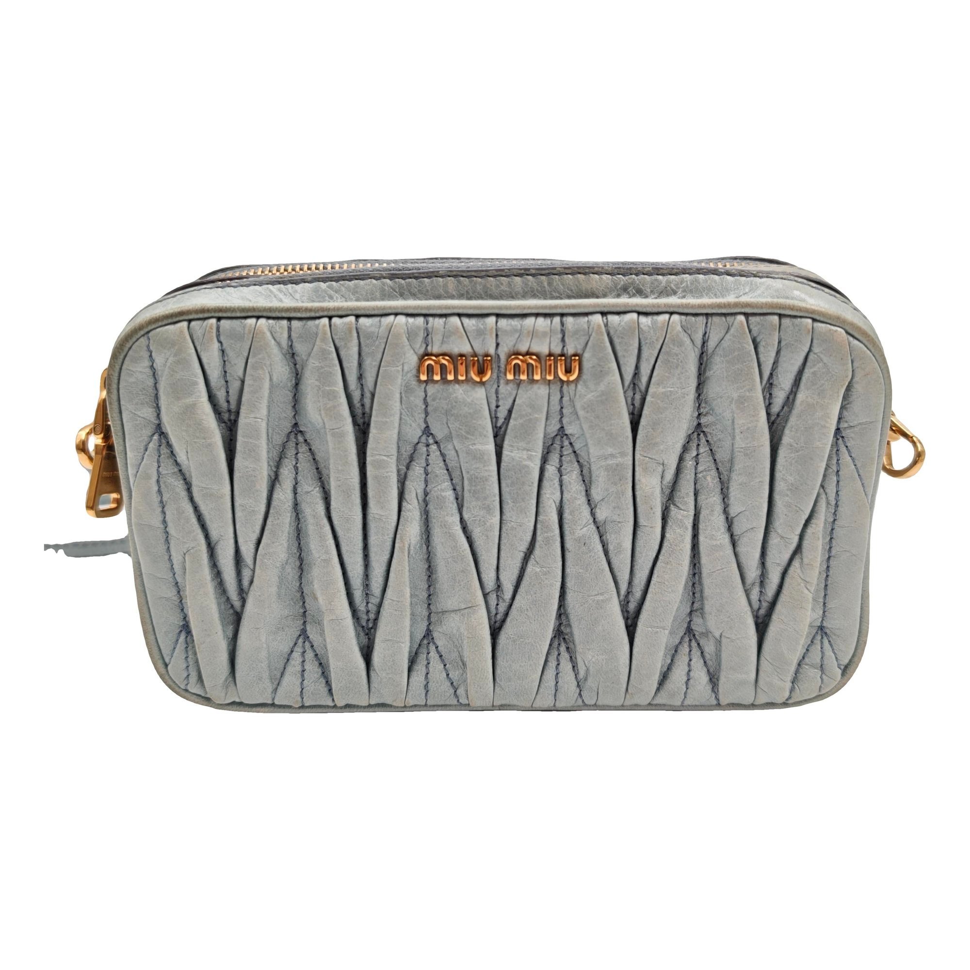 Matelassé leather crossbody bag
