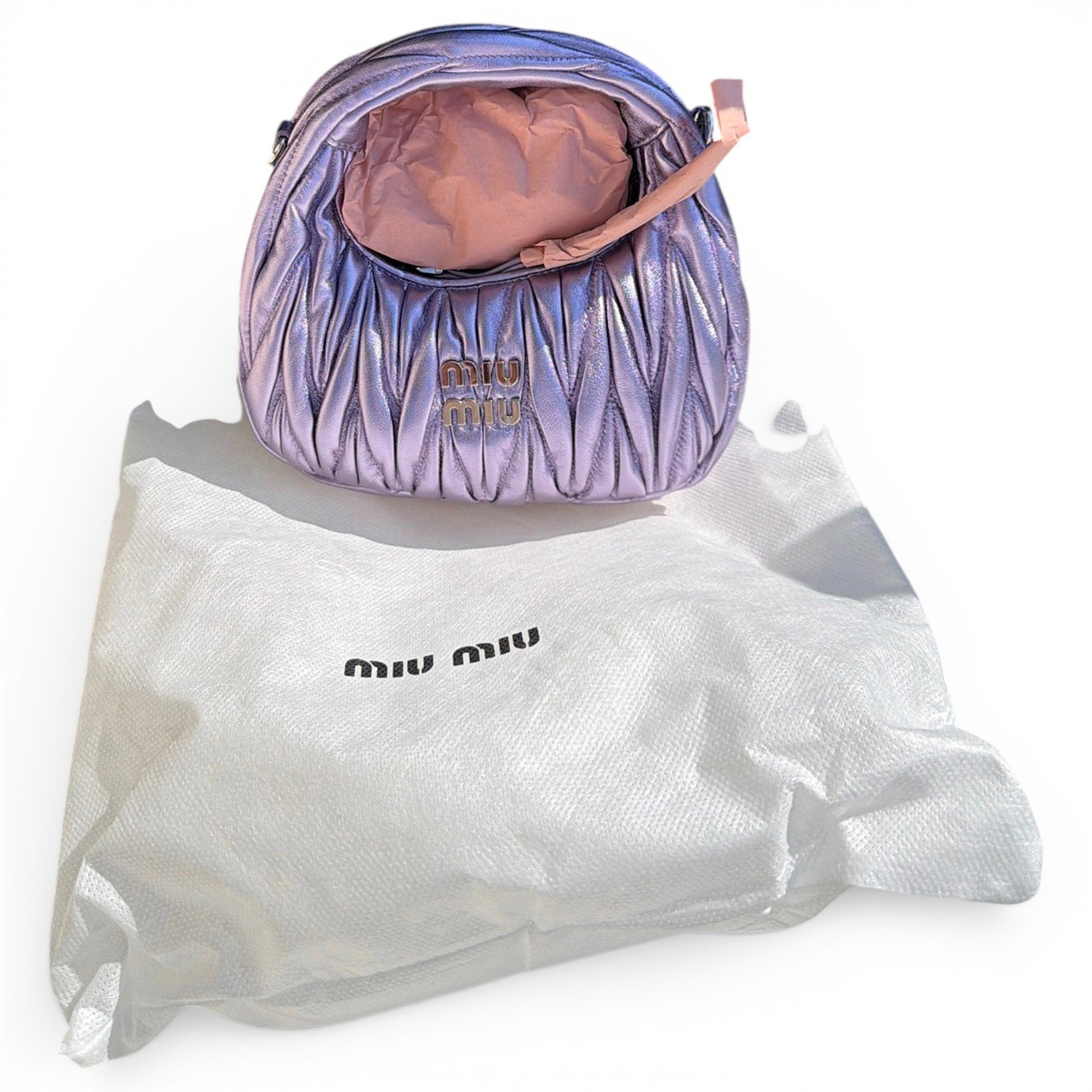 Miu Wander leather handbag