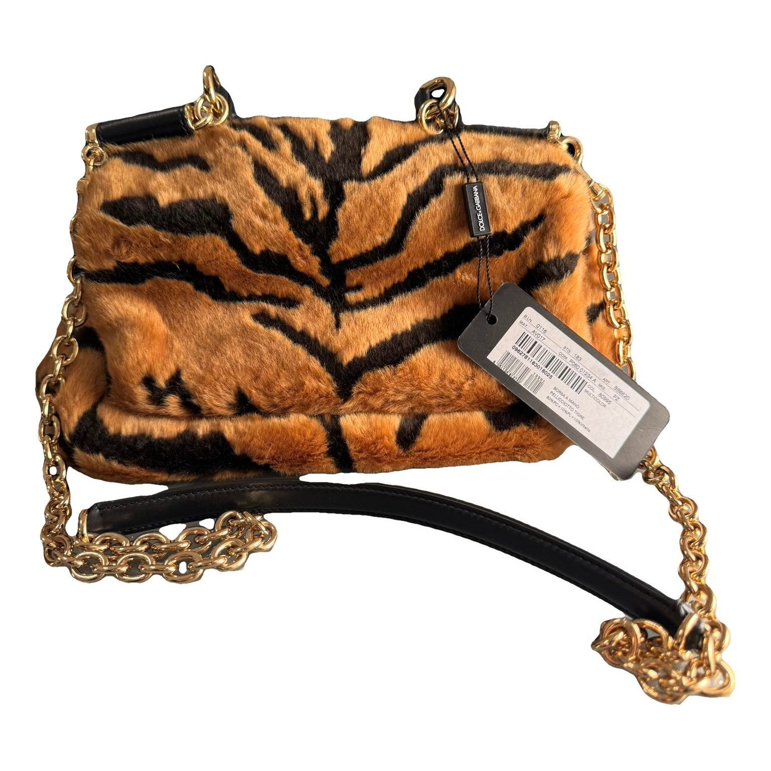 Dolce & Gabbana Sicily faux fur handbag