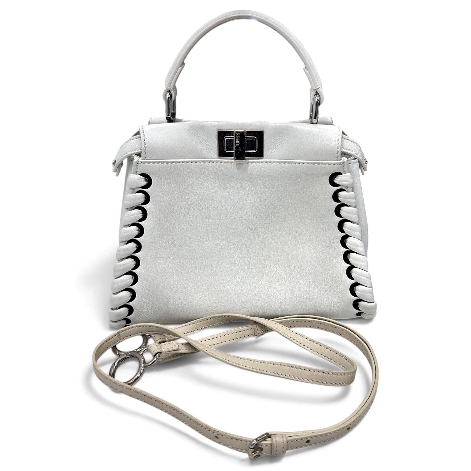Peekaboo leather handbag