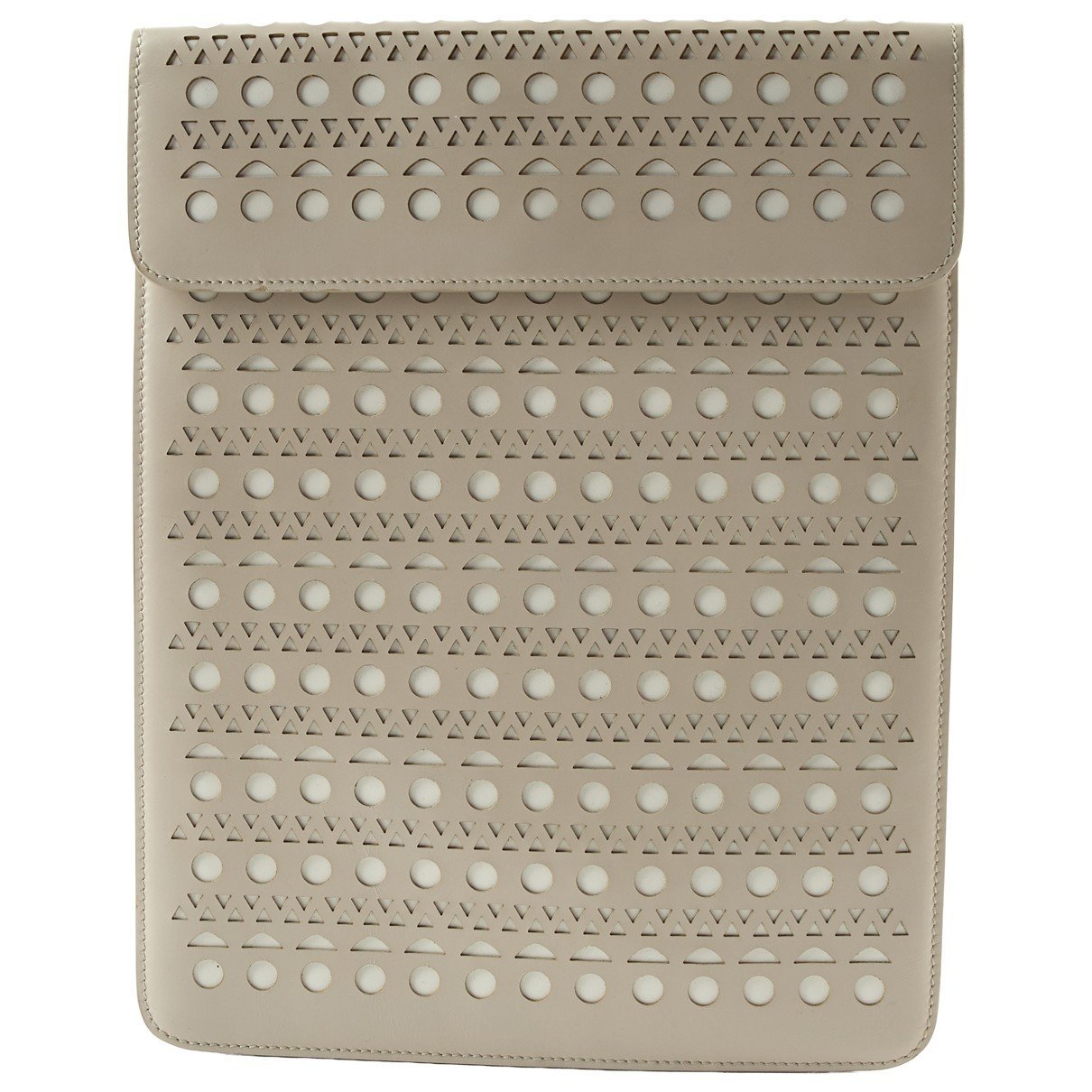 Leather clutch bag