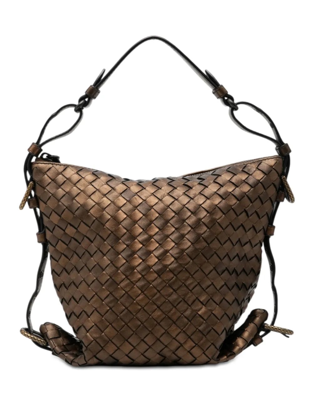 2012-2026 Metallic Nappa Intrecciato Belted Loop handbag