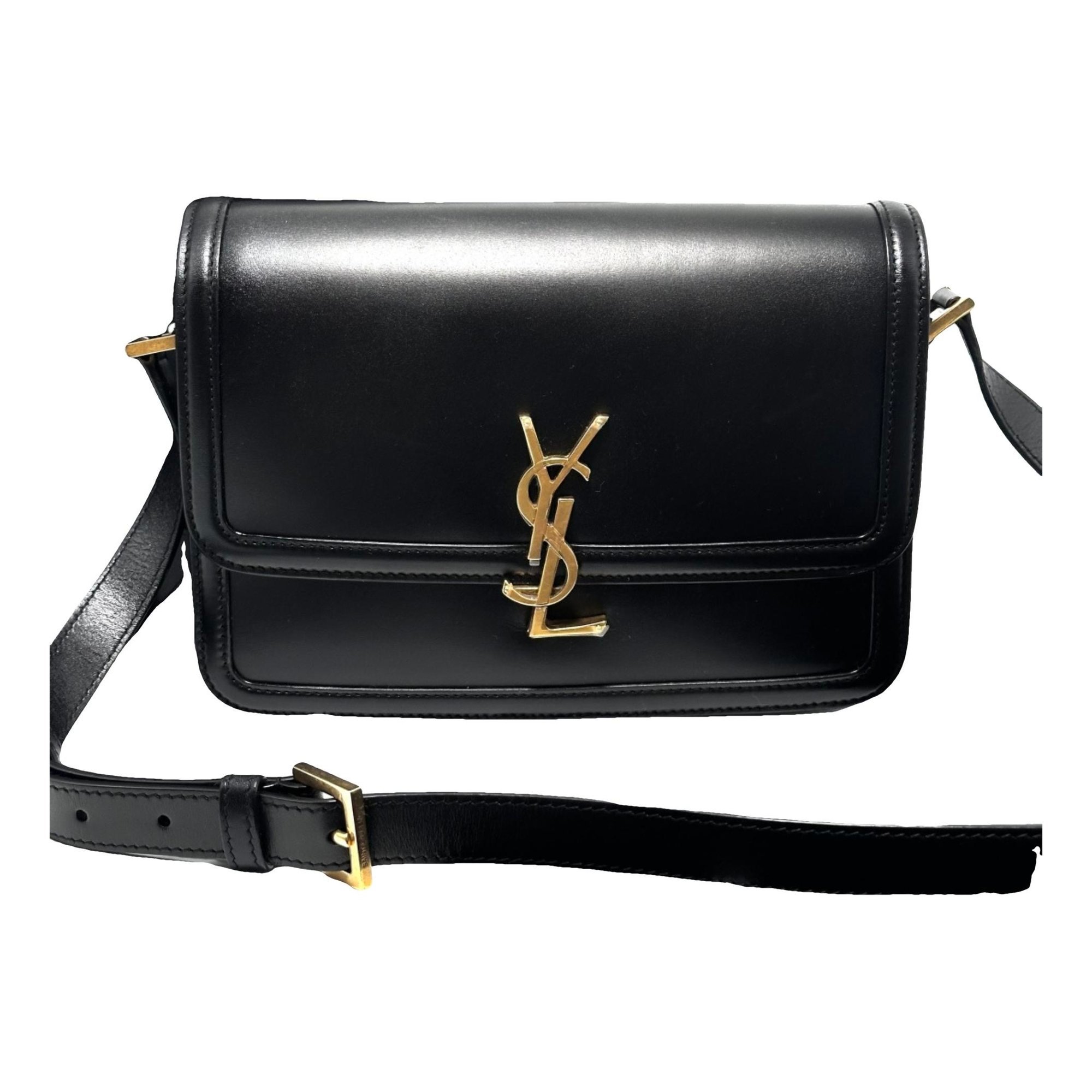 Solférino leather handbag