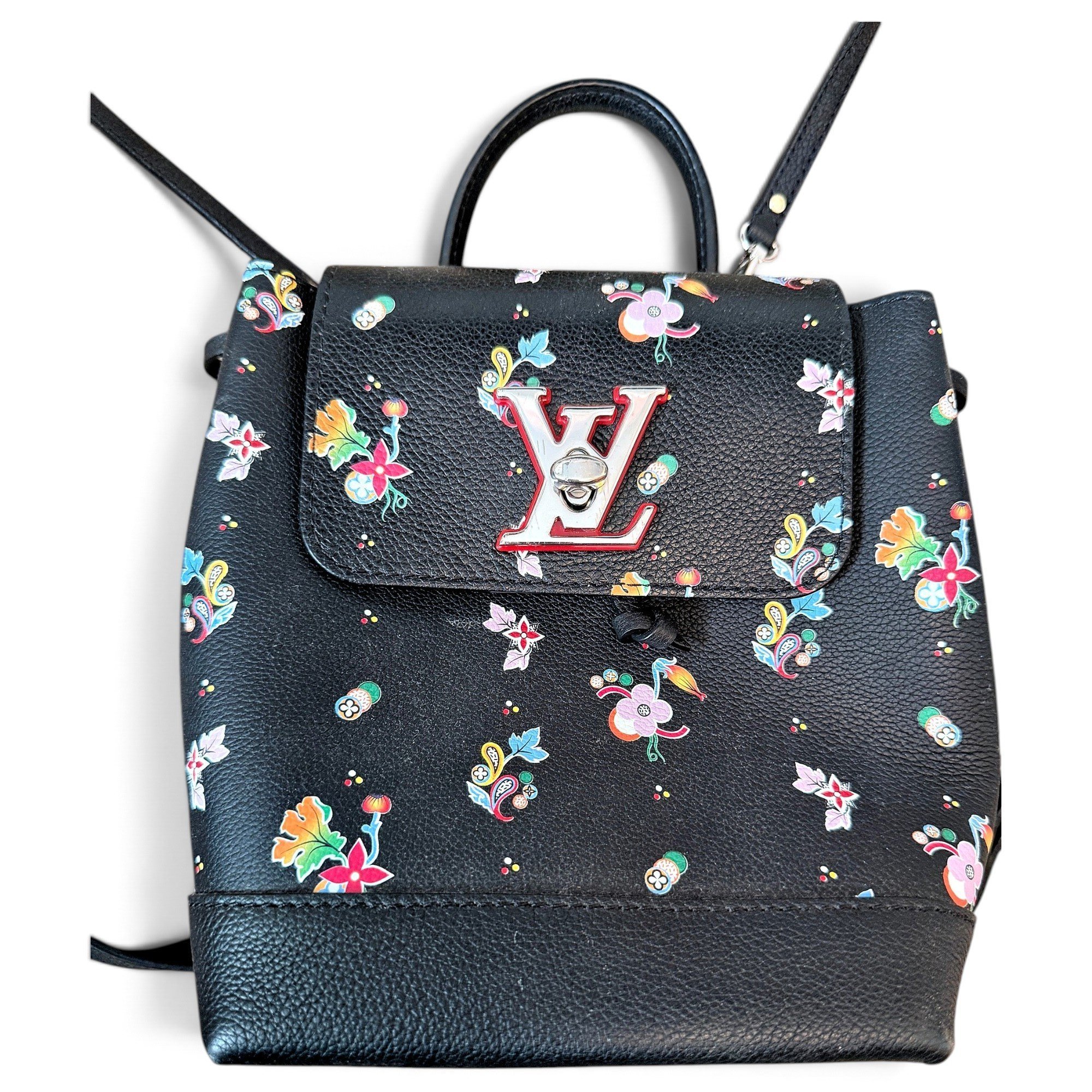 Lockme leather backpack